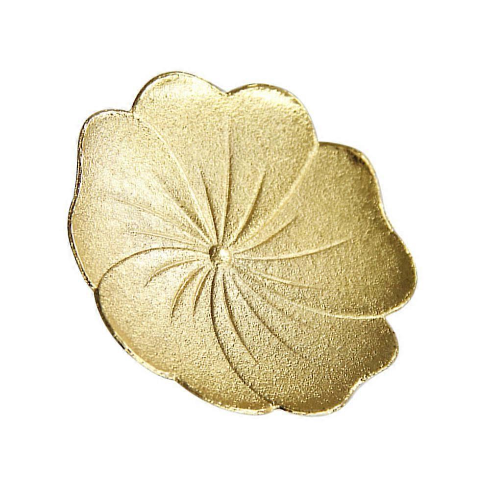 Teaware Accessory Lotus-Leaf Design Heat-Resistant Protective Golden 8.6X8.6X0.8CM 1Set