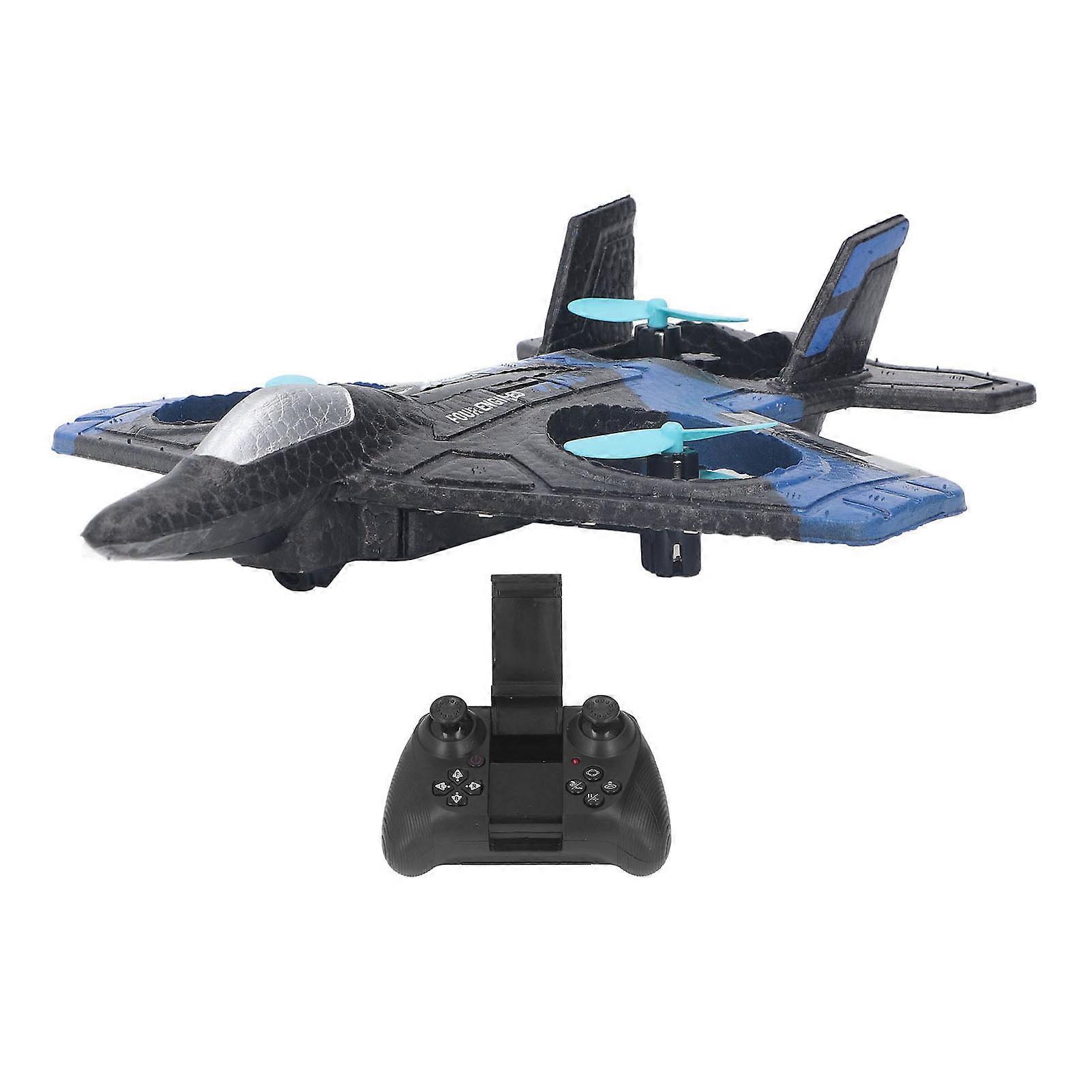 V25 αεροσκάφος παιχνιδιών αεροπλάνων τηλεχειρισμού τηλεχειρισμού UAV V25 κατάλληλο για τα παιδιά άνω των 14 ετών μπλε 3 μπαταρία