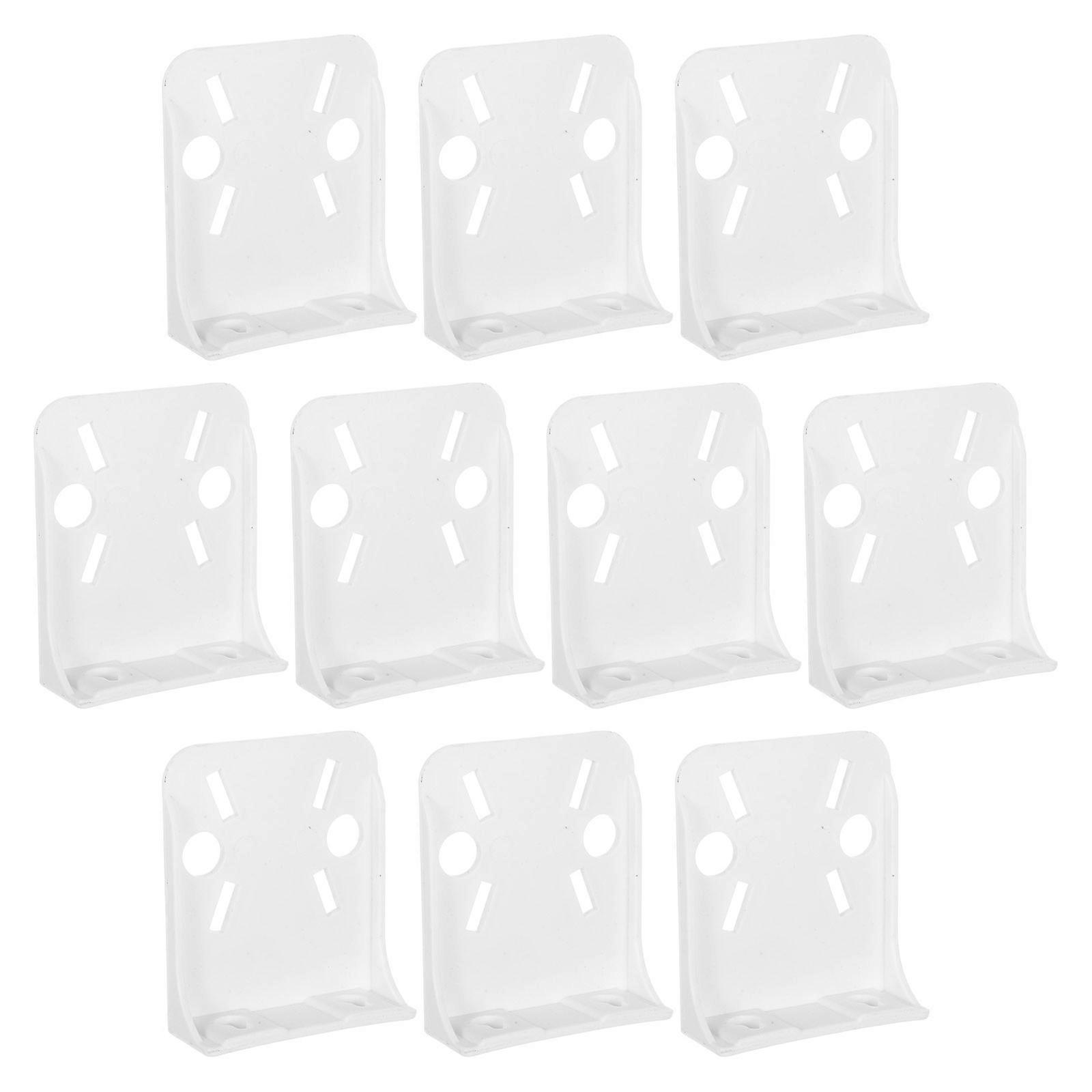 Plastic Water Filter Mount Brackets Wall Holder for Kitchen Filter Housing Sturdy Wear Resistant Support Wide Compatibility Compact Installation 10pcs