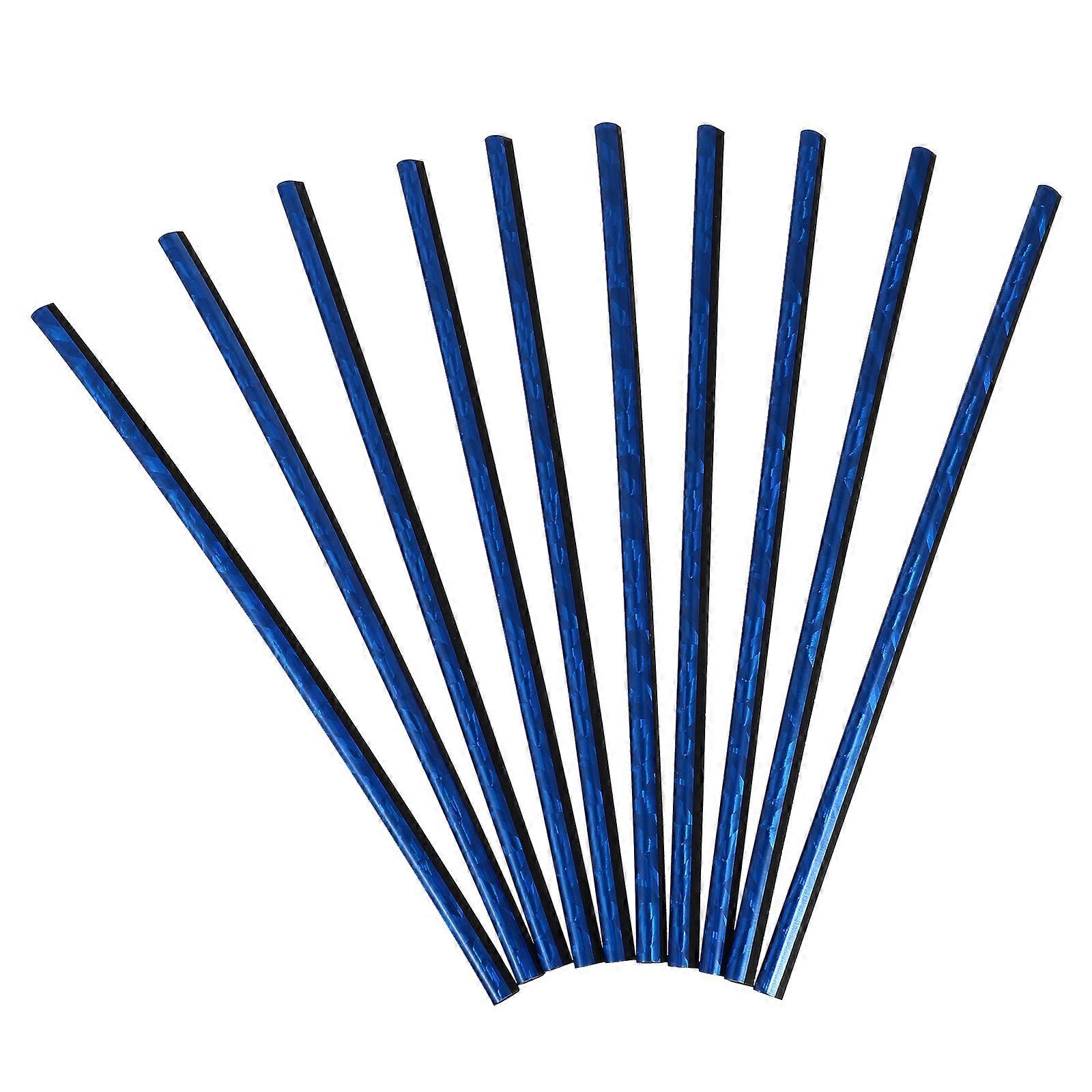 Car Air Conditioning Vent Trim Strip 10Pcs U Shape Decorative Strips For Car Owners Daily Use Blue