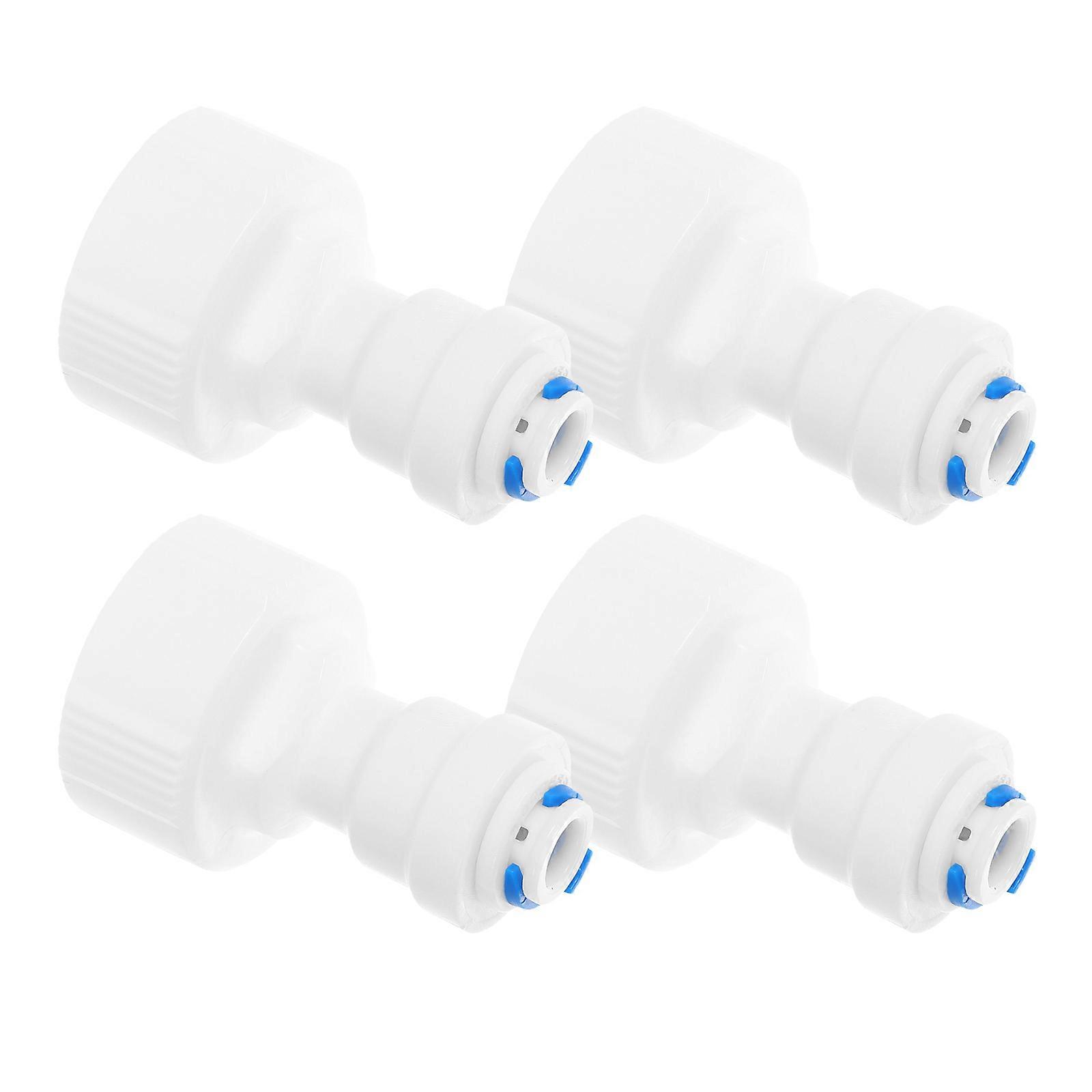 Hose Connector Water Purifier Components Replacement Wide Applications PP Material 1.97X1.30X1.30in 4Pcs