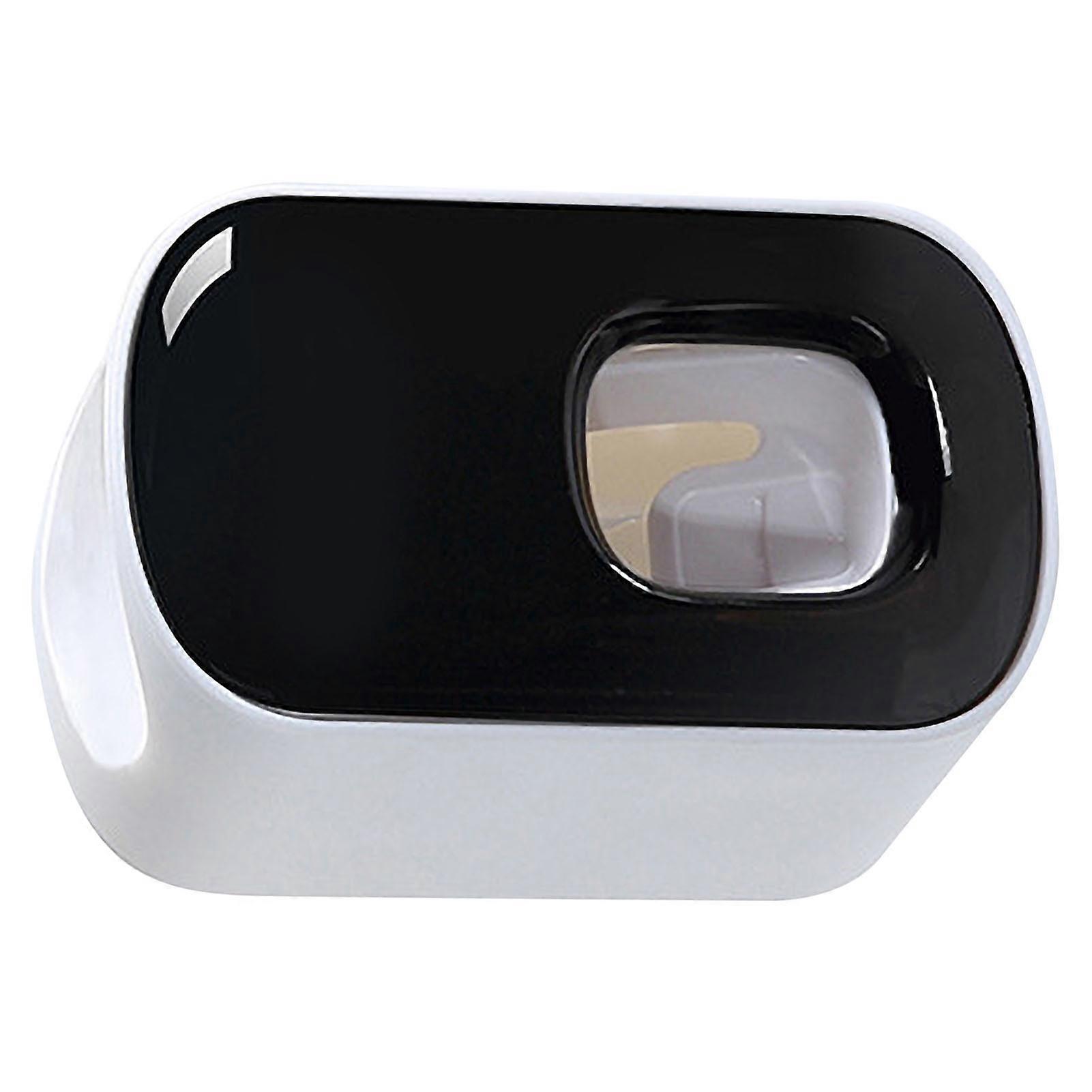 Toothpaste Dispenser Automatic Toothpaste Machine Wall Mount Bathroom Accessories With 2 Toothpaste SqueezersBlack 