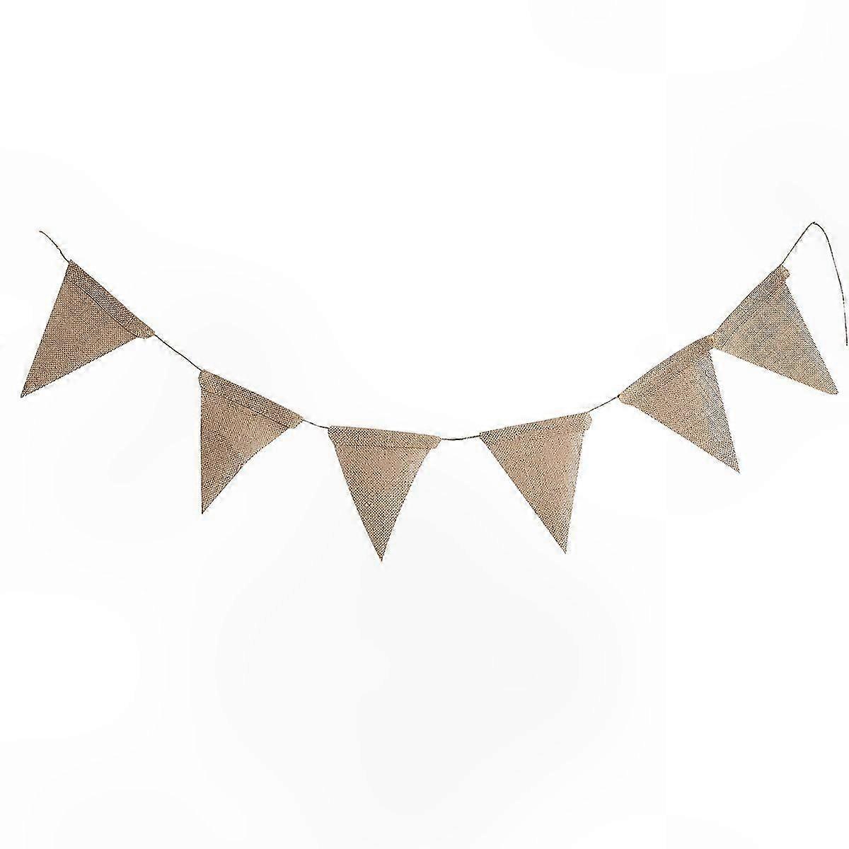 Rustic Burlap Lace Banner for Home Decor