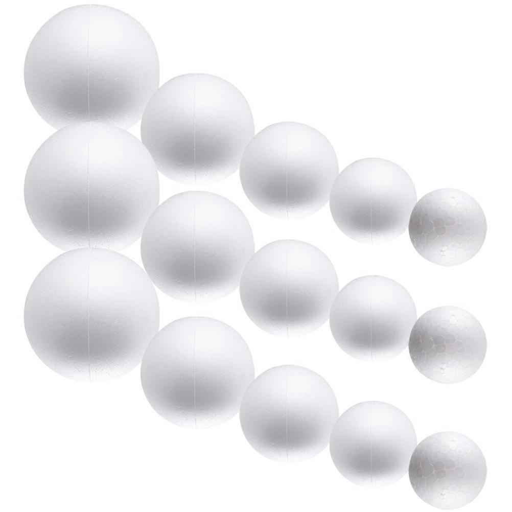 Foam Balls 130pcs   White Craft Material for DIY Model Spheres, Home Decoration, Party Ornaments and Creative Modelling Projects