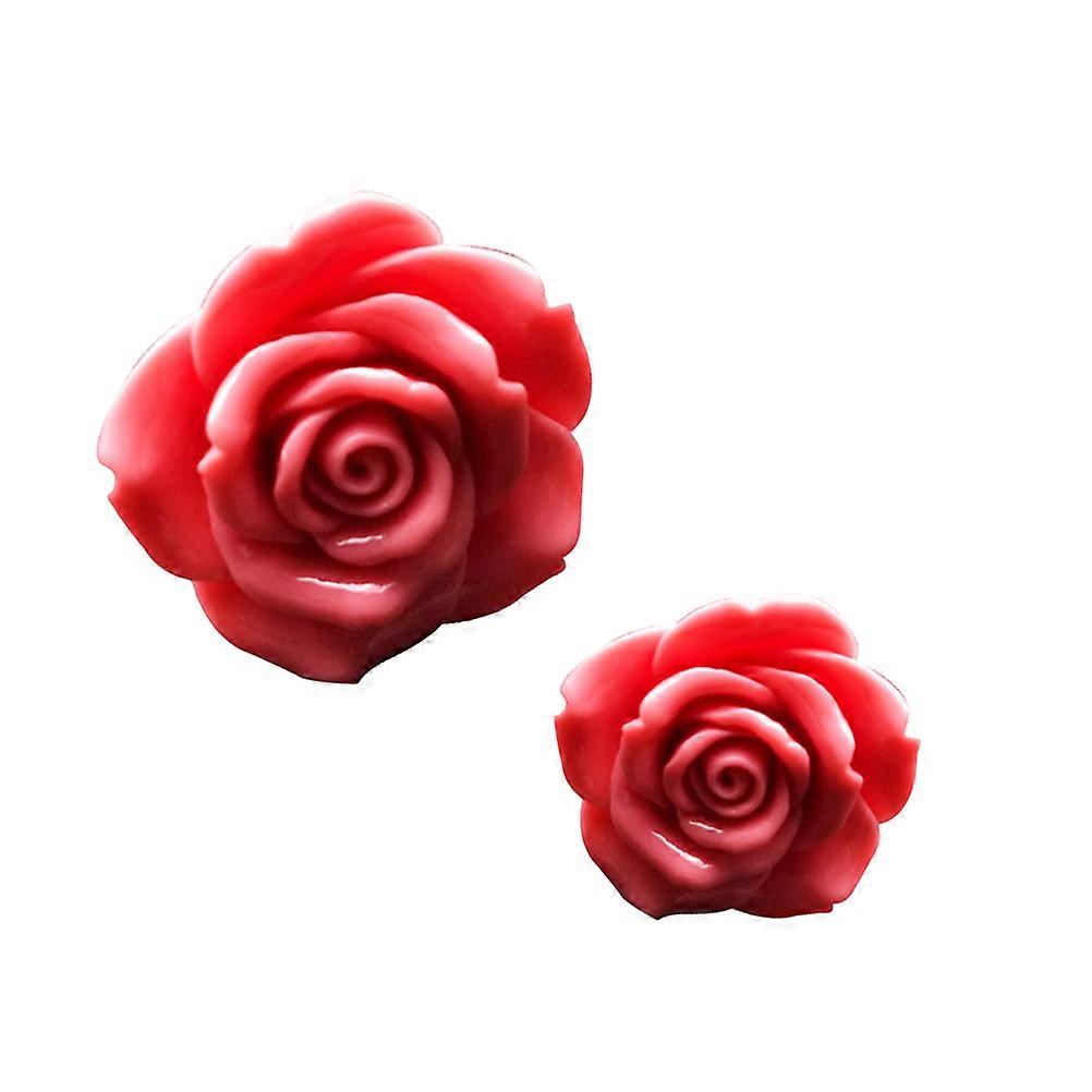 Rose Shaped Car Perfume Diffuser Clip Aromatherapy Accessory for Decoration Gift Girls 1 Pair Large