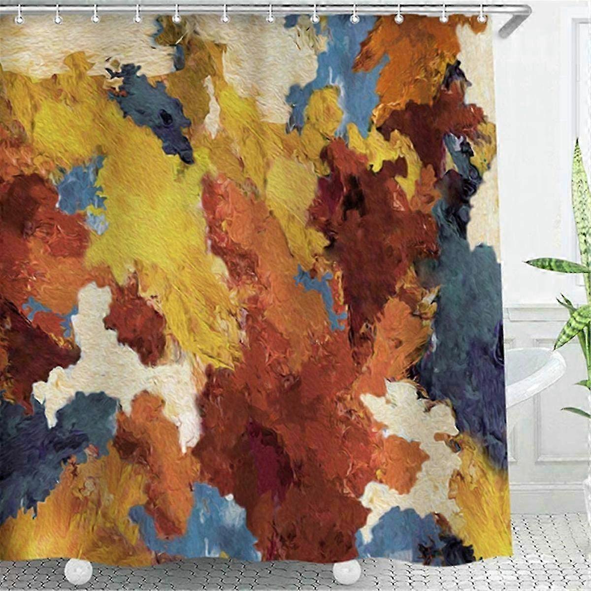 Heavy Duty Waterproof Shower Curtain for Wet Room Bathroom - Mildew-Resistant & Durable Design