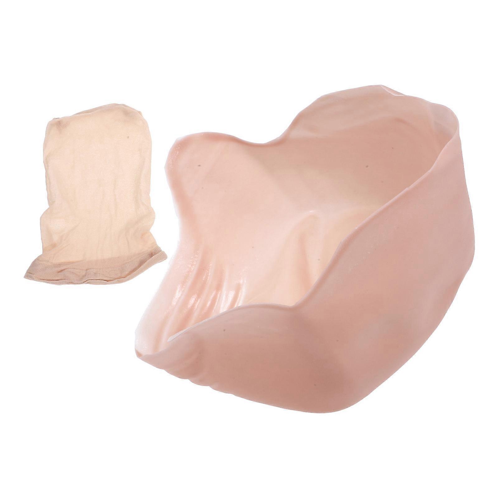 Silicone Bald Cap for Cosplay and Makeup Protection in Khaki Comfortable and Stretchy Design