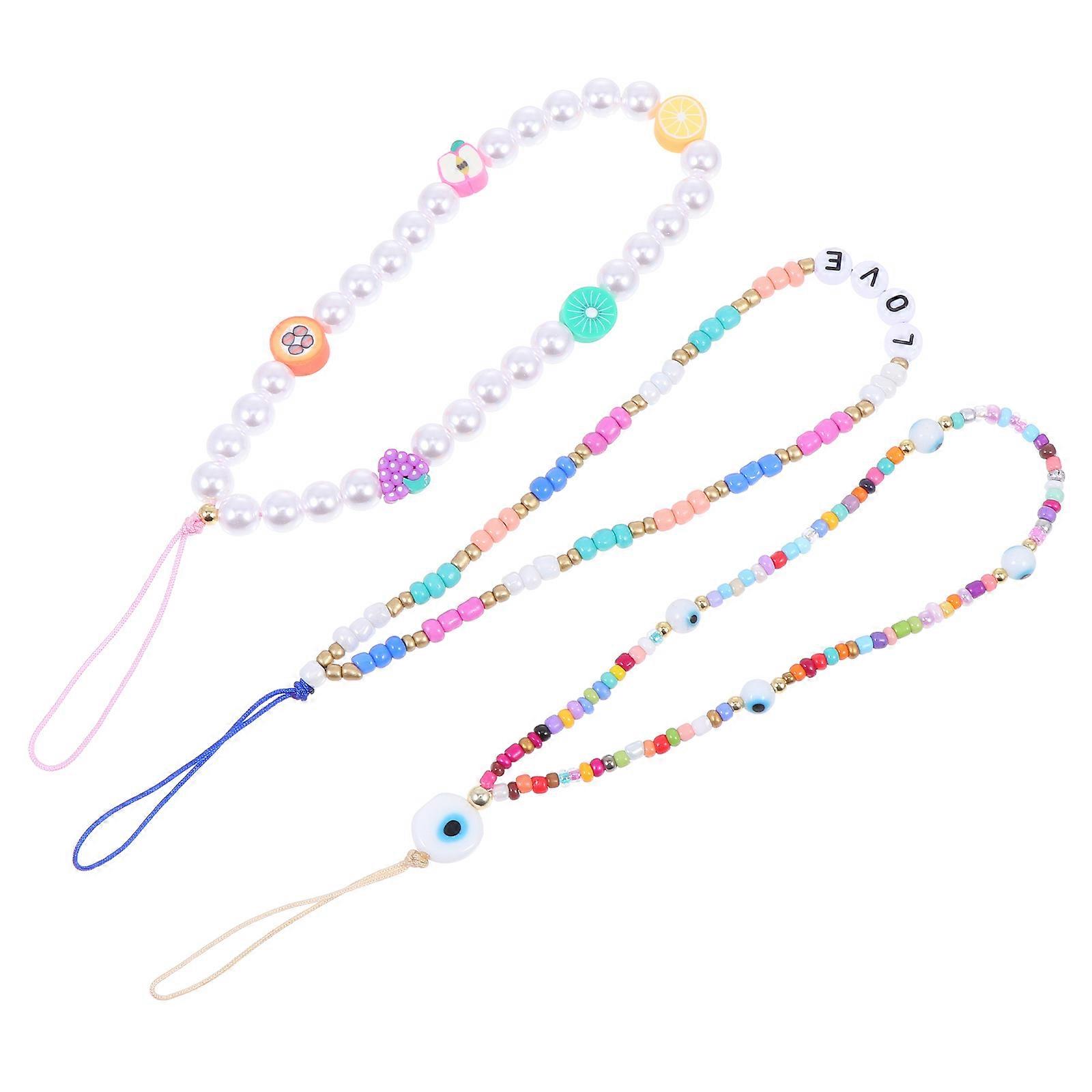 Smartphone Hanging Ropes 3Pcs Phone Chain Pendant For Friends And Family Daily Use Multi-Device Hanging