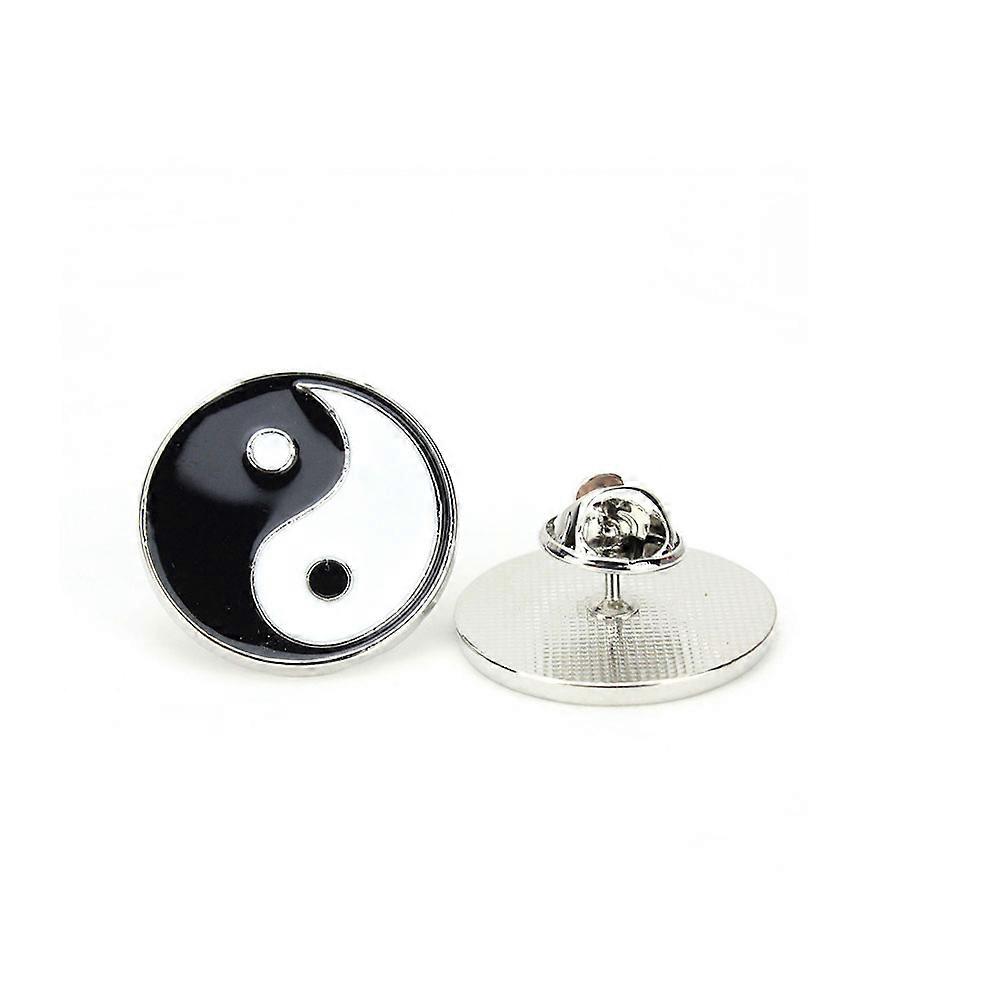 Eight-diagram Pattern Badge for Women, Comfortable Metal Design, Suitable for Conferences