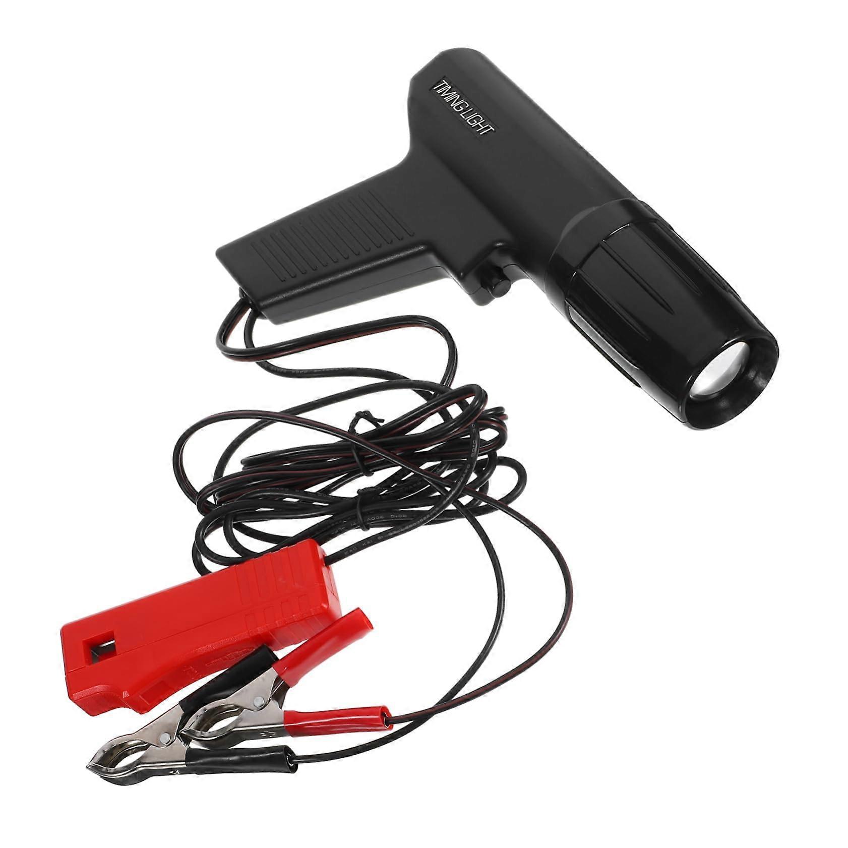Inductive Timing Light Engine Timing Light Car Timing Light 12V Inductive Ignition Tool Plastic Black