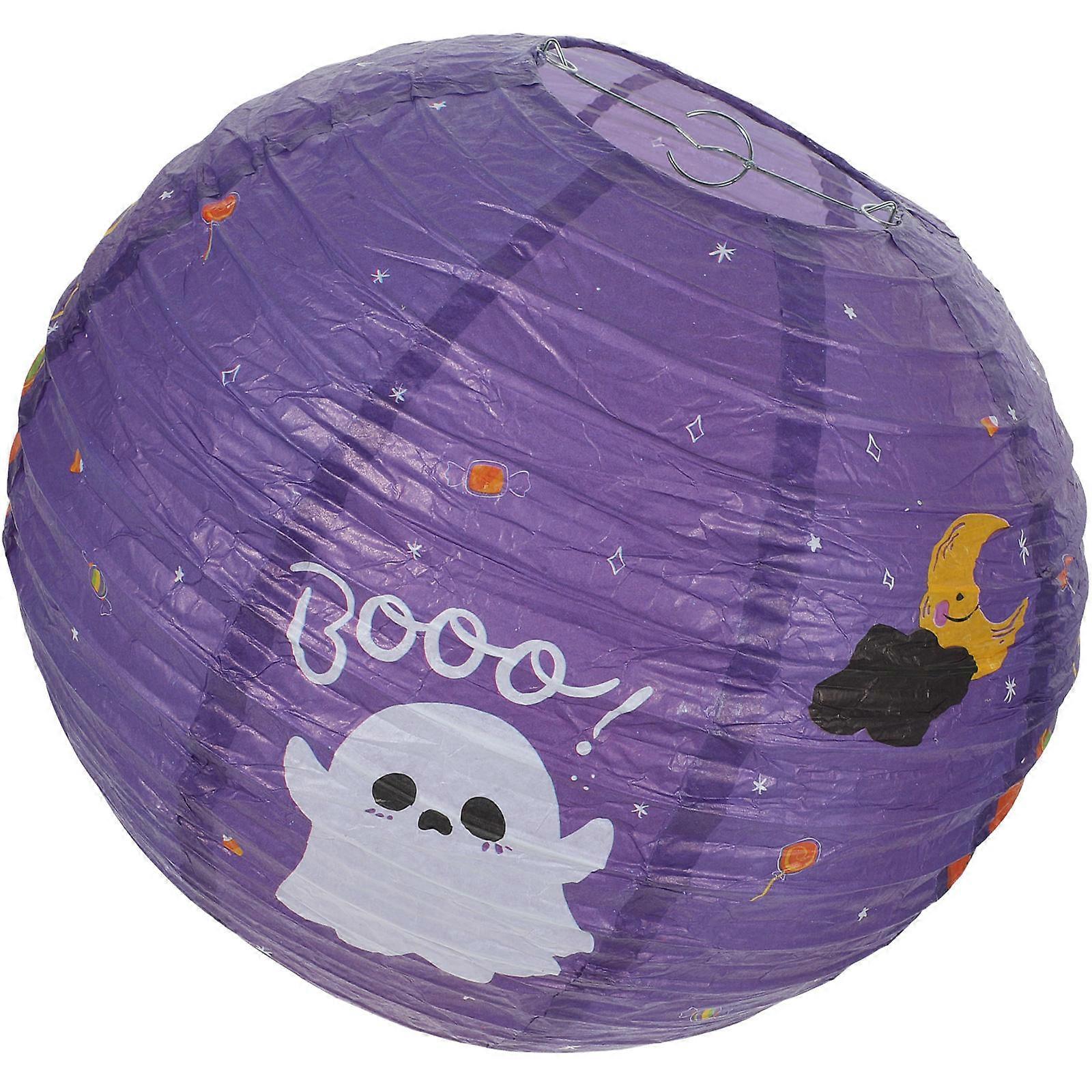 Round Paper Lanterns For Halloween Party Indoor Decoration Designed To Create Festive Atmosphere 1 Piece