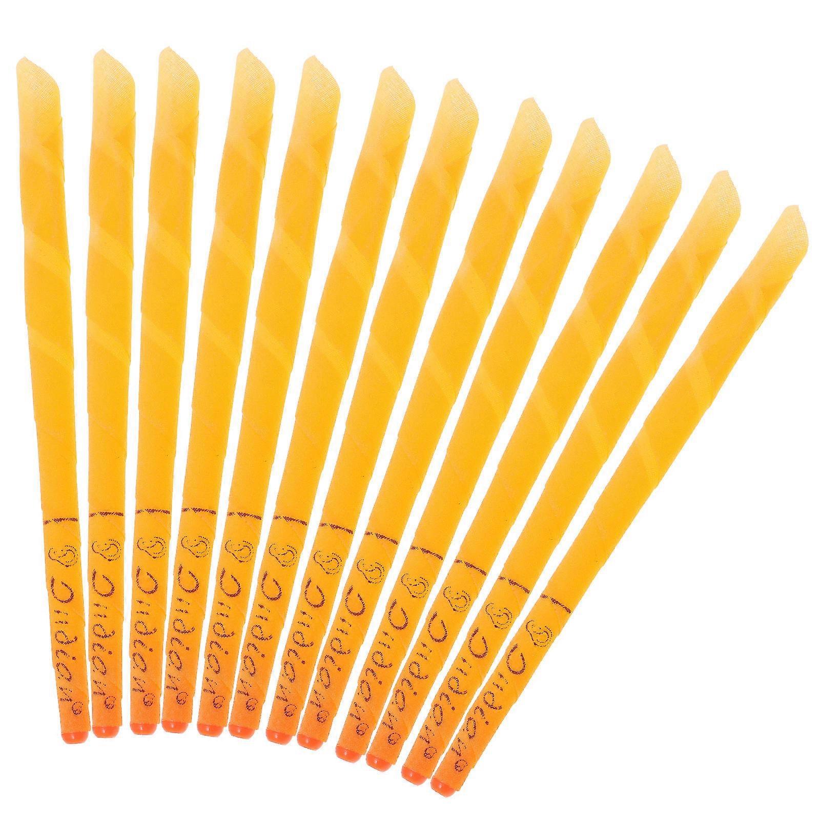 Flared Ear Wax Remover 12Pcs Yellow For Adults Ear Care Product Suitable For Beauty Salon Use