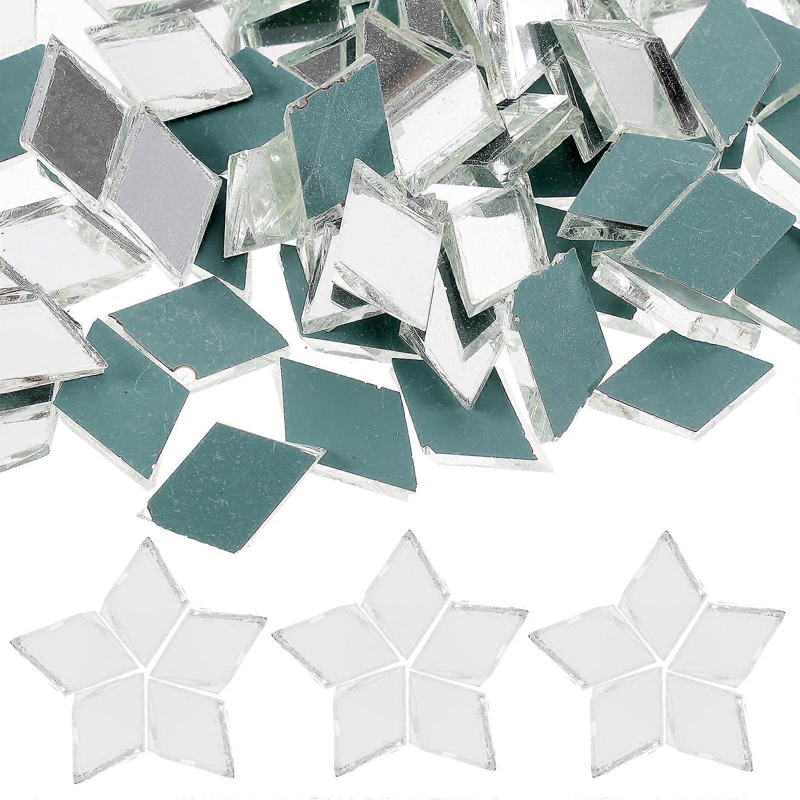Craft Glass Tiles Assorted For Beginners Outdoor Tables And Chairs Wear-resistant 1 Bag (200g/Bag)