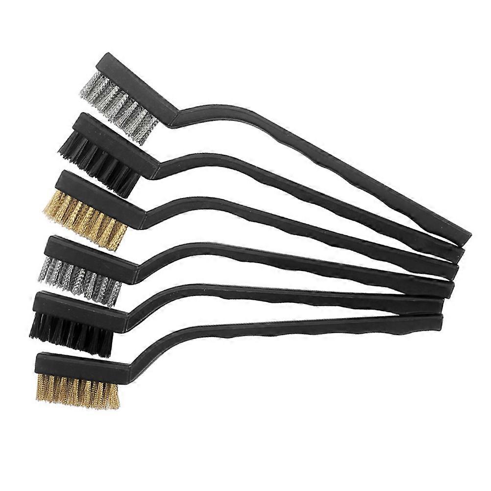Long Handle Sink Brush Set 3 Pack Stainless Steel Cleaning Tool for Kitchen, Bottles & Hard to Reach Areas Multi Functional Nylon Brush Black