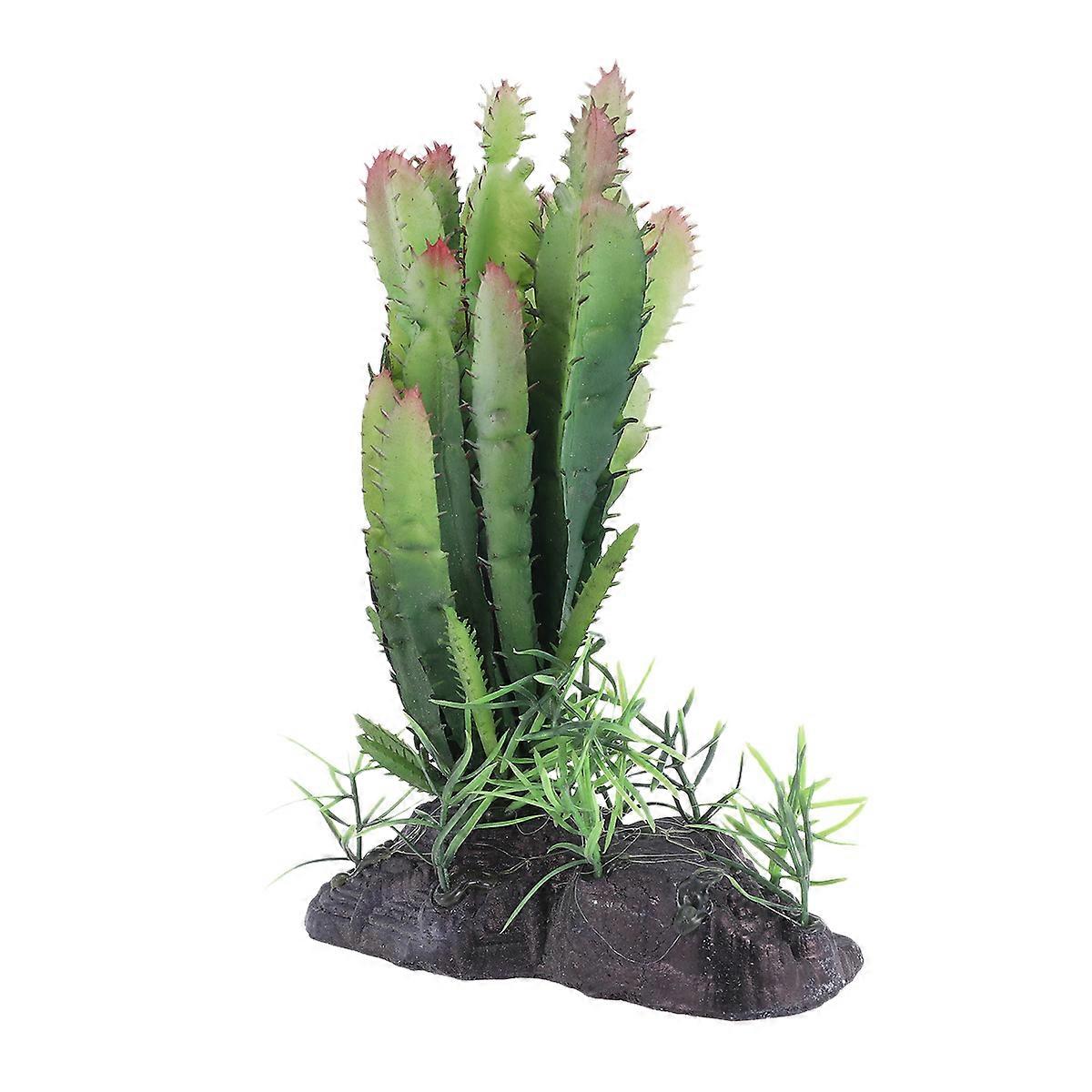 Realistic Artificial Succulent Plants for Terrarium Decoration Plastic for Pet Reptile