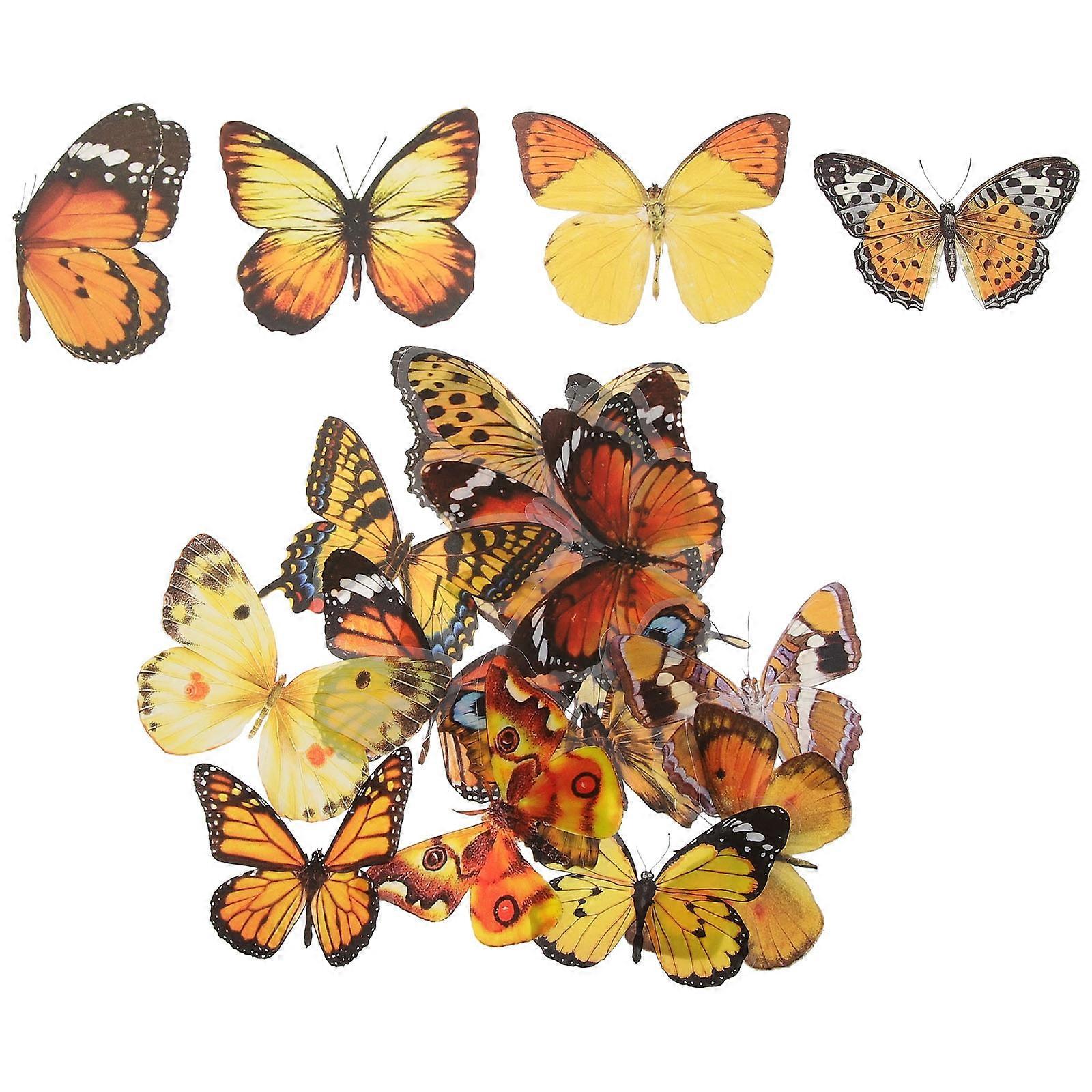 40pcs Vintage Butterfly Stickers, Unique Decorative Design for Scrapbooking, Journaling, DIY Crafts, Lightweight and Safe for Easy Use