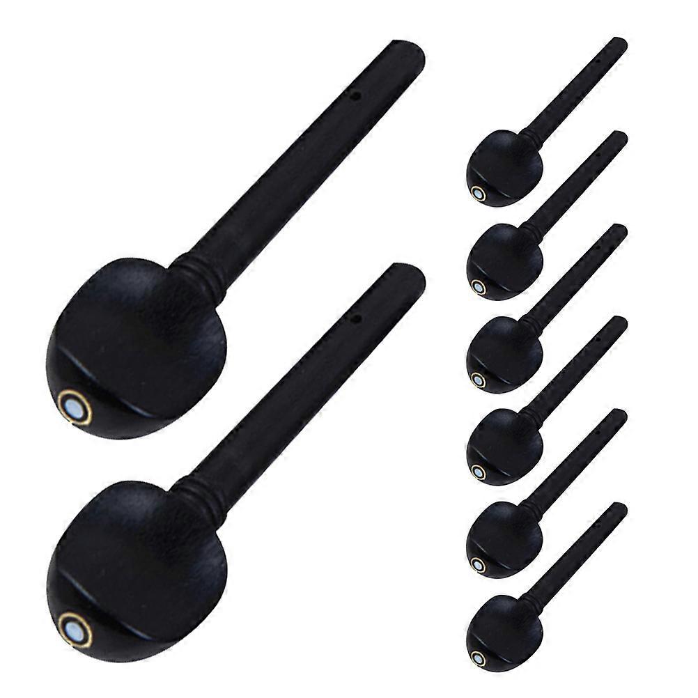 Ebony Violin Tuning Pegs 8Pcs Professional and Beginner Pegs for String Instruments Enhances Sound Quality with Easy Installation
