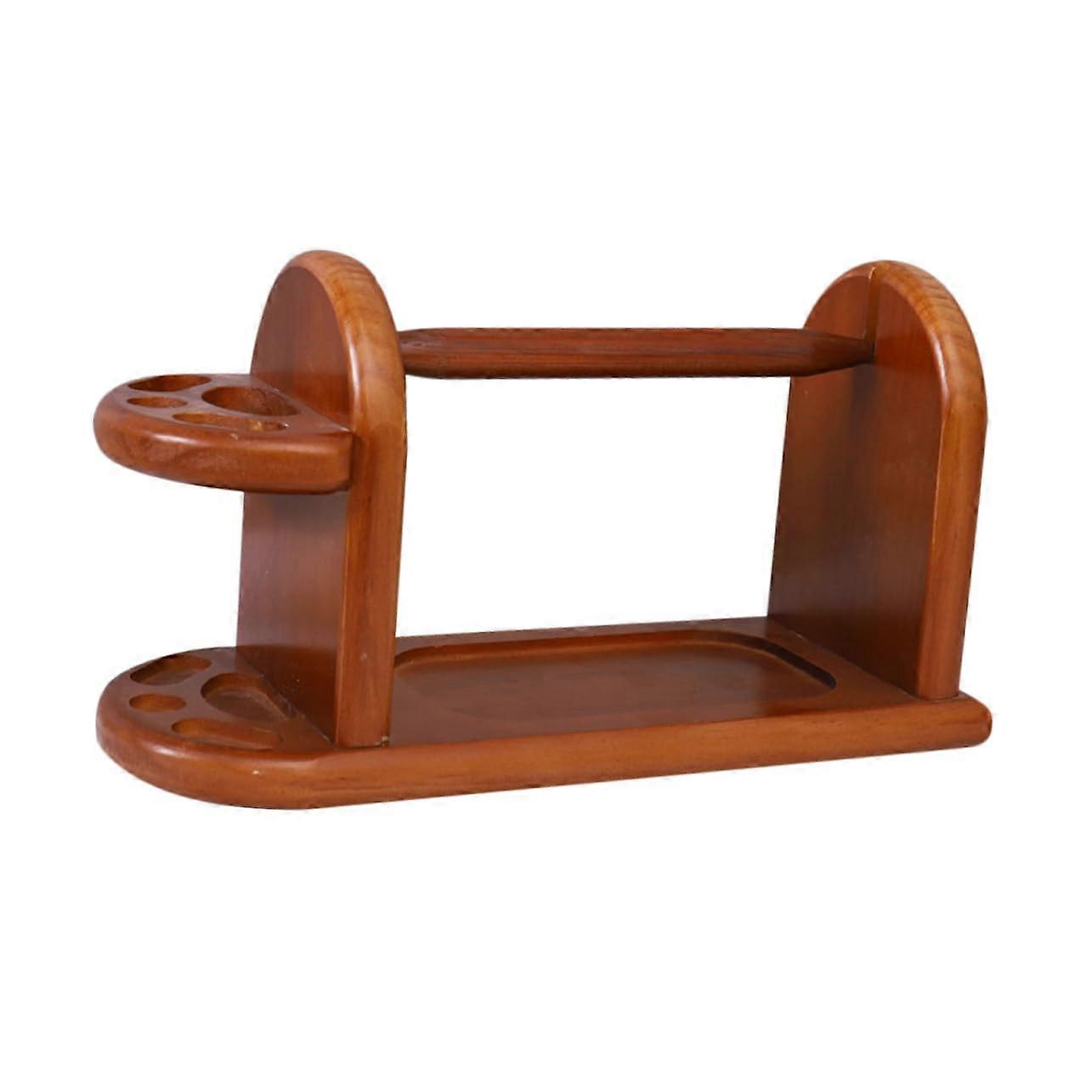 Wood Yarn Holder Stable Spool Stand for Embroidery and Crochet Projects Practical Wood Yarn Organizer for Efficient Crafting