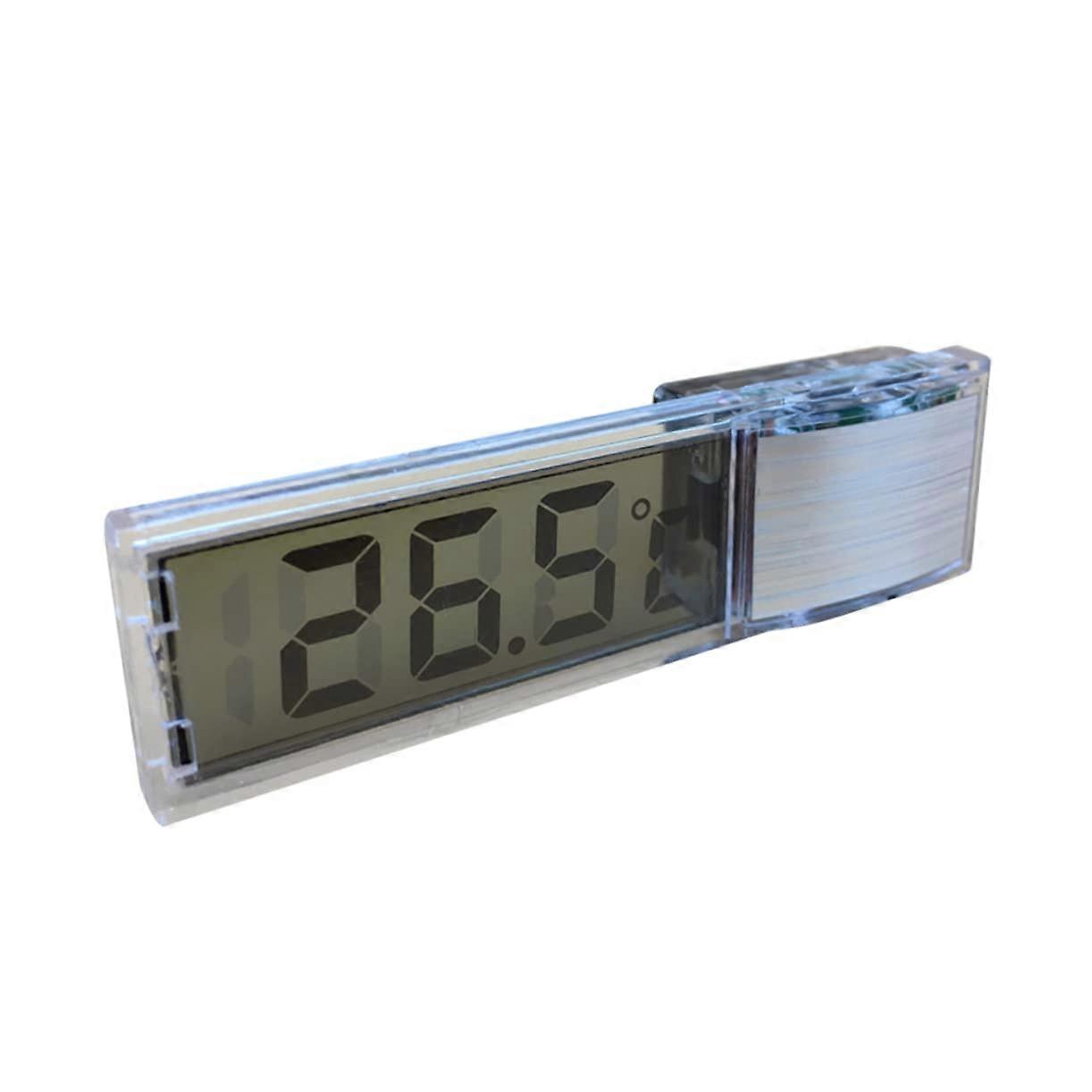 Aquarium Thermometer with Suction Cups for Accurate Temperature Measurement - Silver Color, Durable Design, Pet-Friendly