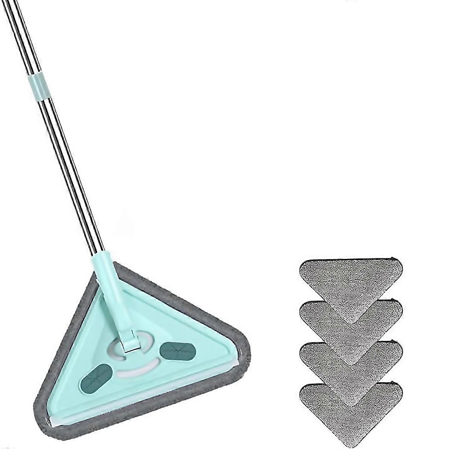 For multifunctional mop 360 rotatable and adjustable cleaning mop wet and dry triangle