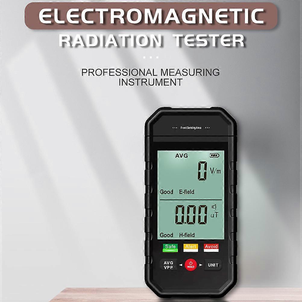 ET925 Large Screen Handheld Electromagnetic Radiation Detector with 3 Color Lights