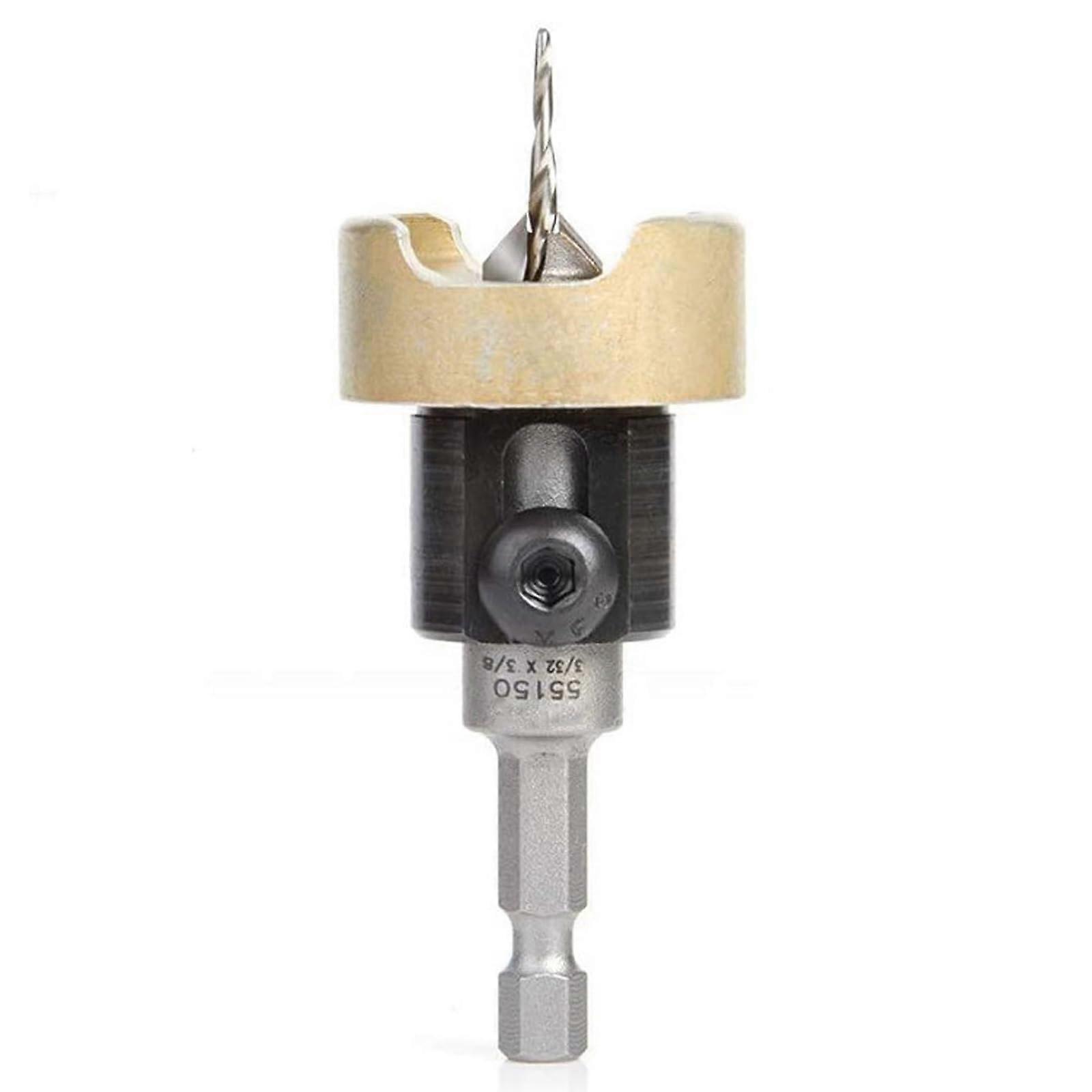 82 Degree Countersink Drill Bit Set Woodworking Countersink Drill Bit with Adjustable Bit Depth Stop Drill