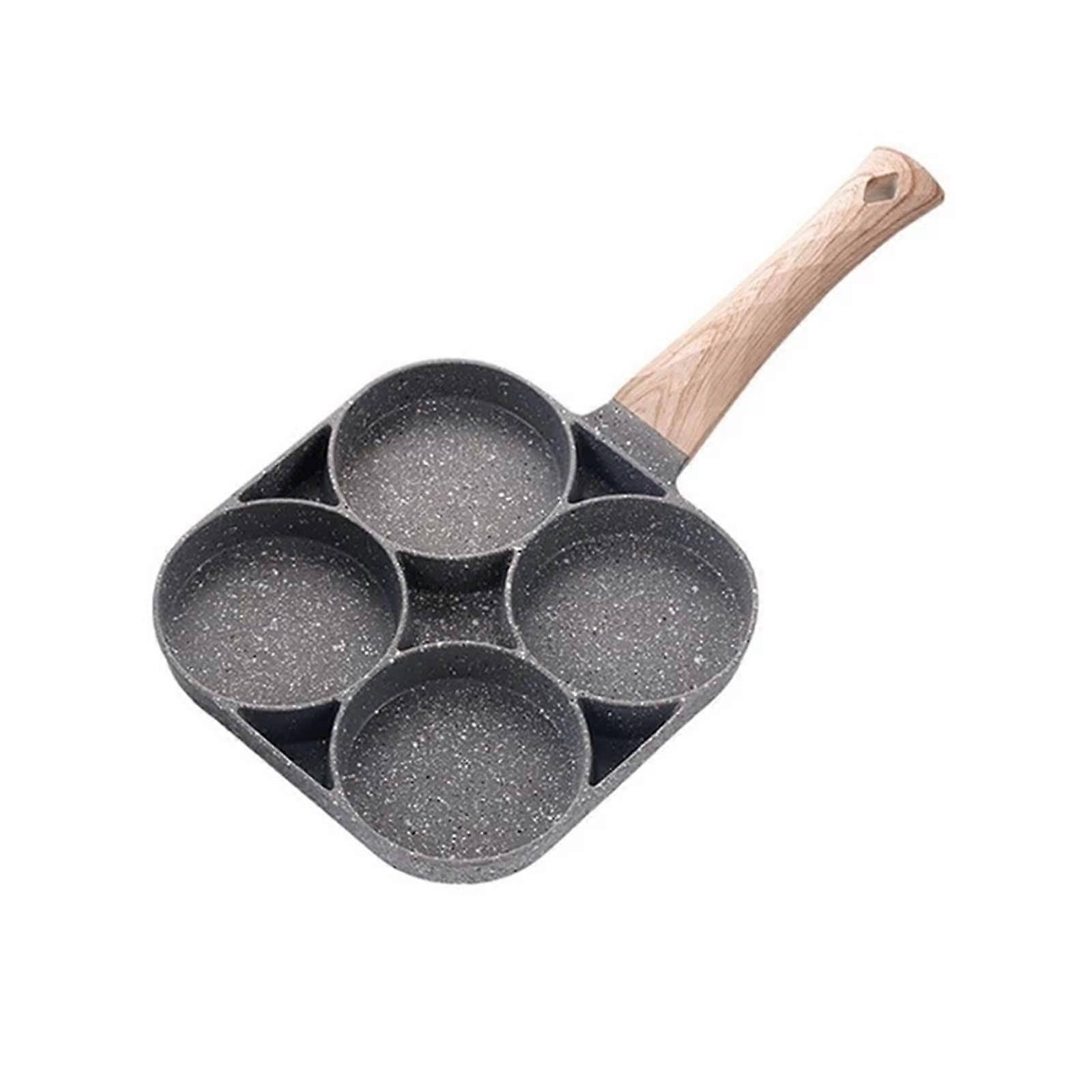 Cooking Pan FourHole Frying Pot Pan Thickened Omelet Pan Egg Pancake Steak Pan Cooking Egg Ham Pans Breakfast Maker Cookware Pan Learned extensively