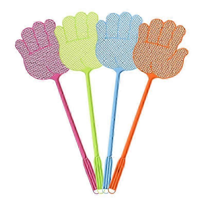 6pcs Fly Swatter Funny Hand Shaped Fly Swatters Durable Random Color