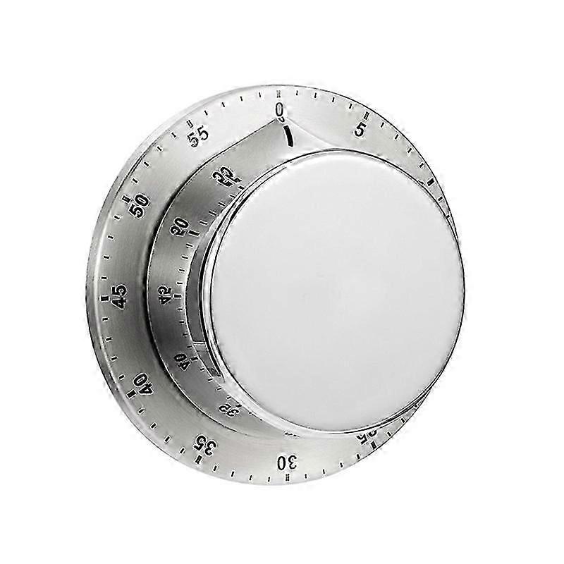 Kitchen Timer With Magnetic Base Stainless Steel Manual Mechanical Cooking Timer