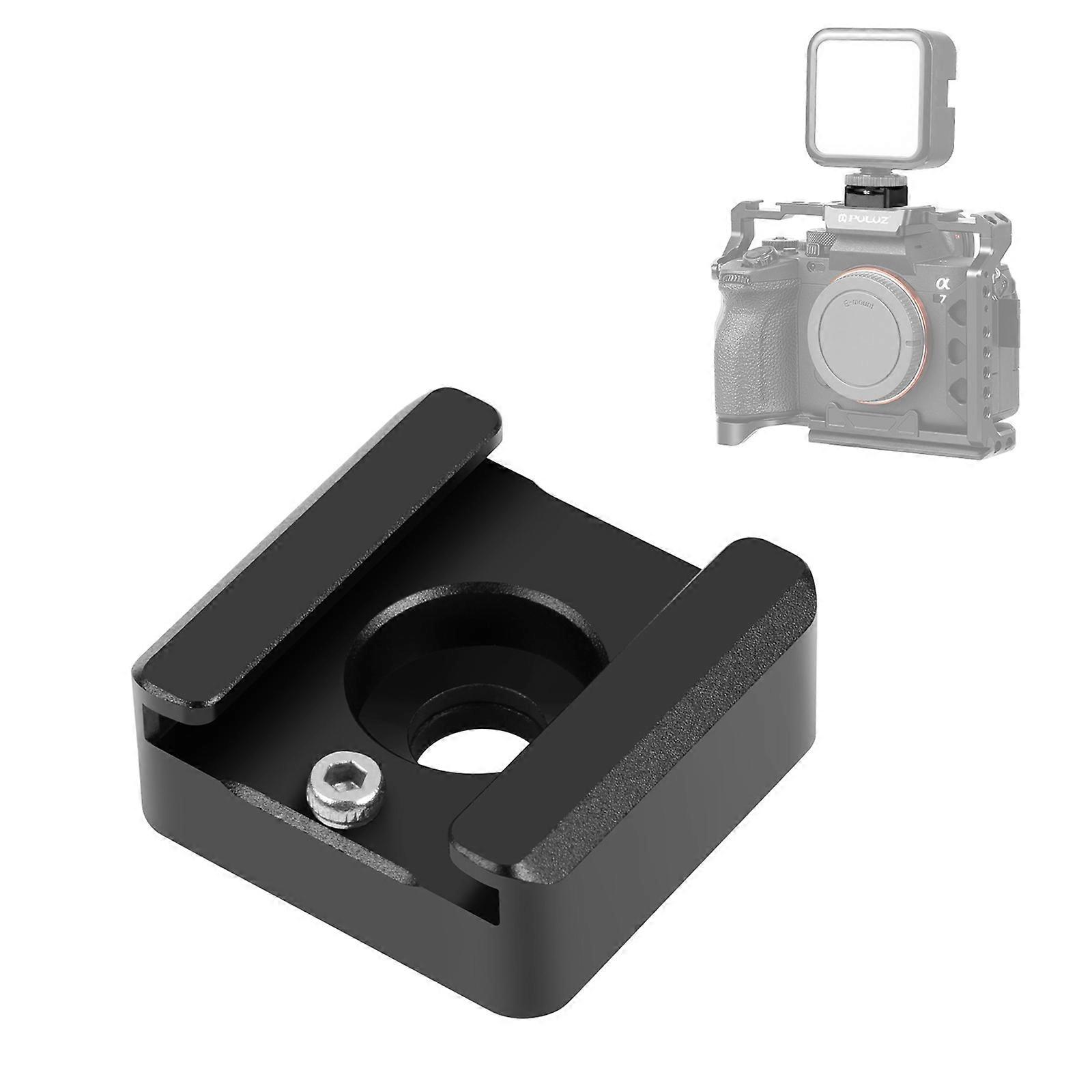 TKdaddy PULUZ PU3108B Cold Shoe Mount Adapter Expansion Base for Camera Cage Microphone Flash Light Bracket