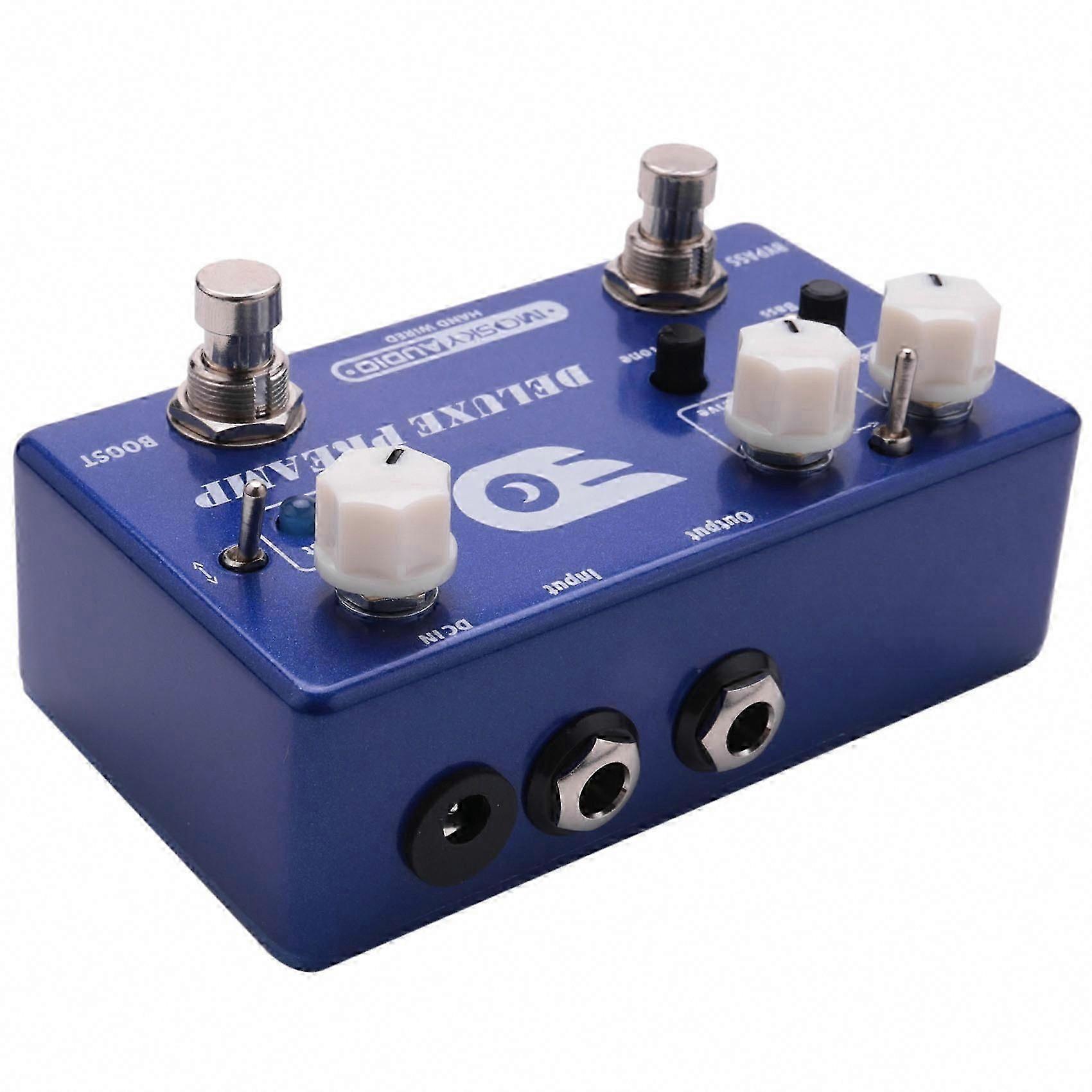 Preamplificatore per chitarra Deluxe 2-in-1 Boost & Classic Overdrive Effects Pedal con True Bypass per Metal