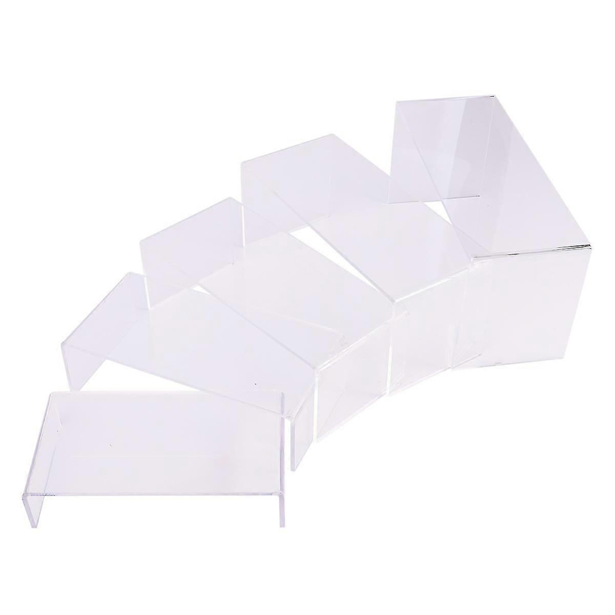 5-Pack U-Shaped Transparent Shoe Display Stands