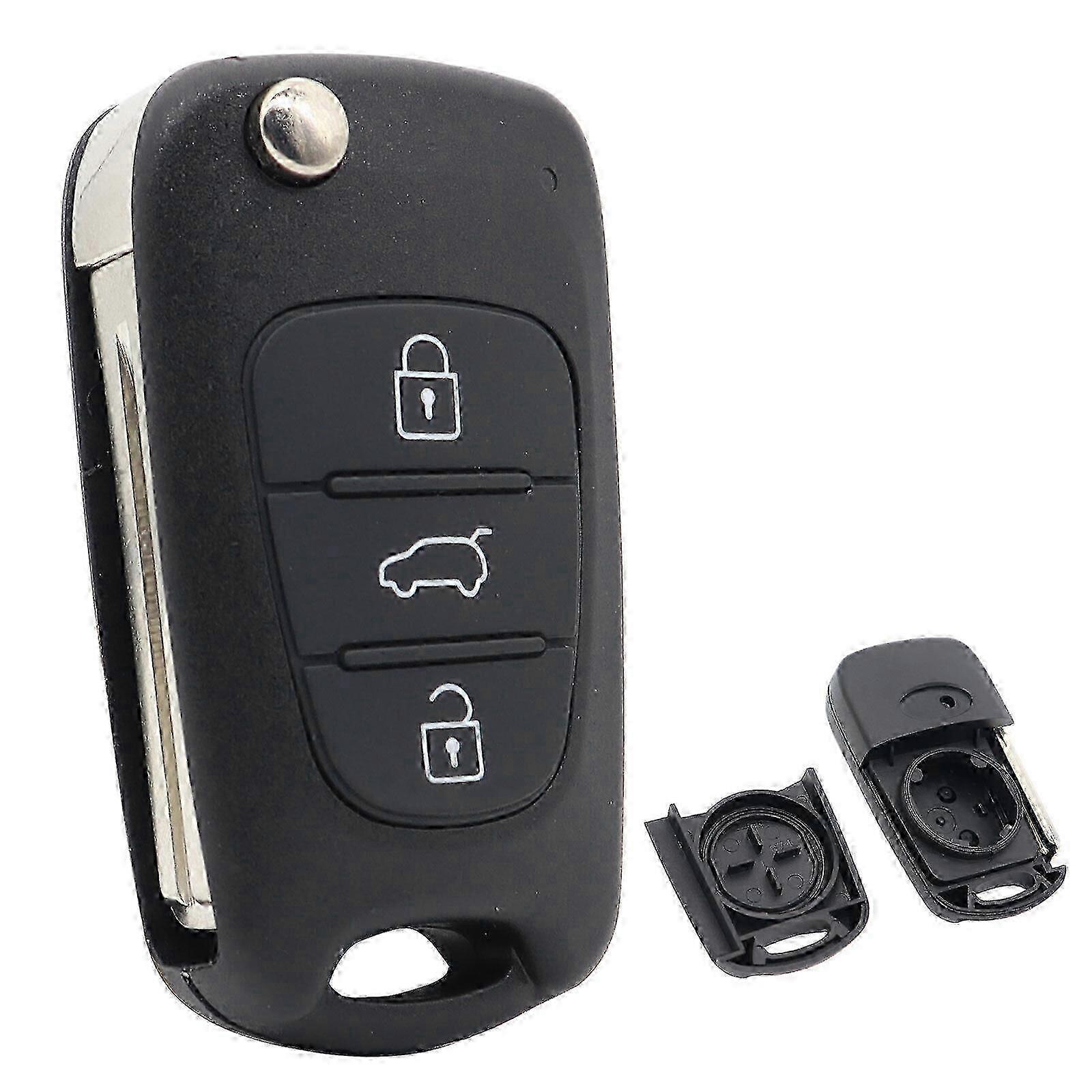 Car Key 3-Button Enclosure Fits Hyundai i10 i20 i30 ix35 ix20 Elantra SZRH A-DS
