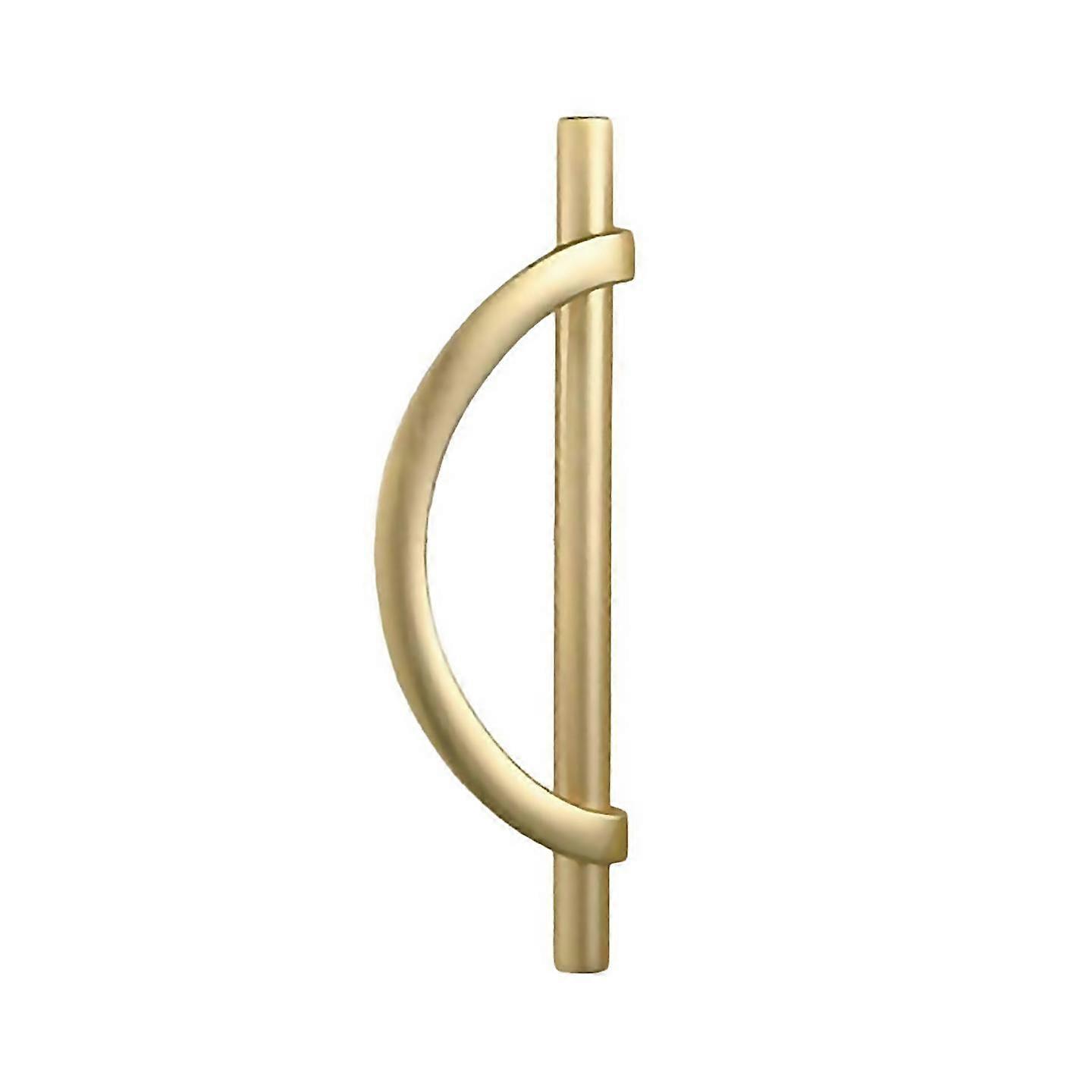 For 2pcs Cabinet Pulls Drawer Pulls Half Moon Shape Cabinet Pulls B Gold