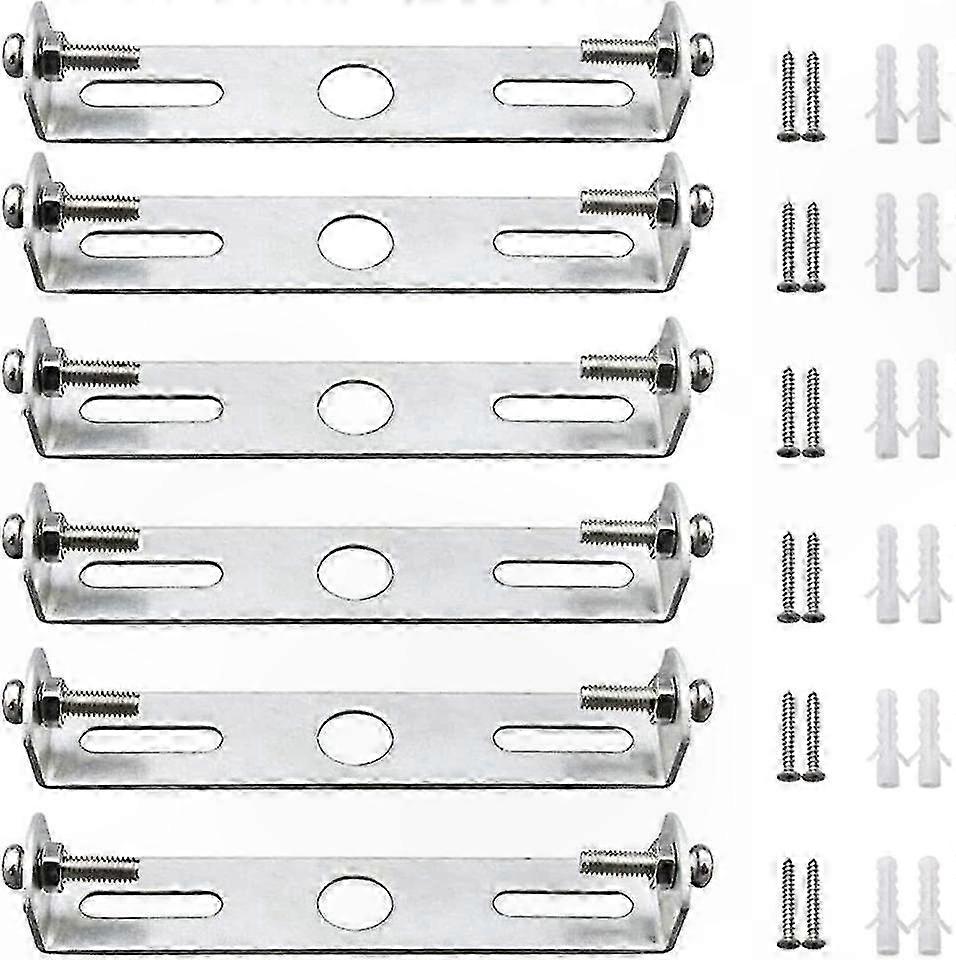 6-Pack 95mm Ceiling Light Panel Mounting Bracket for Fixture Installation