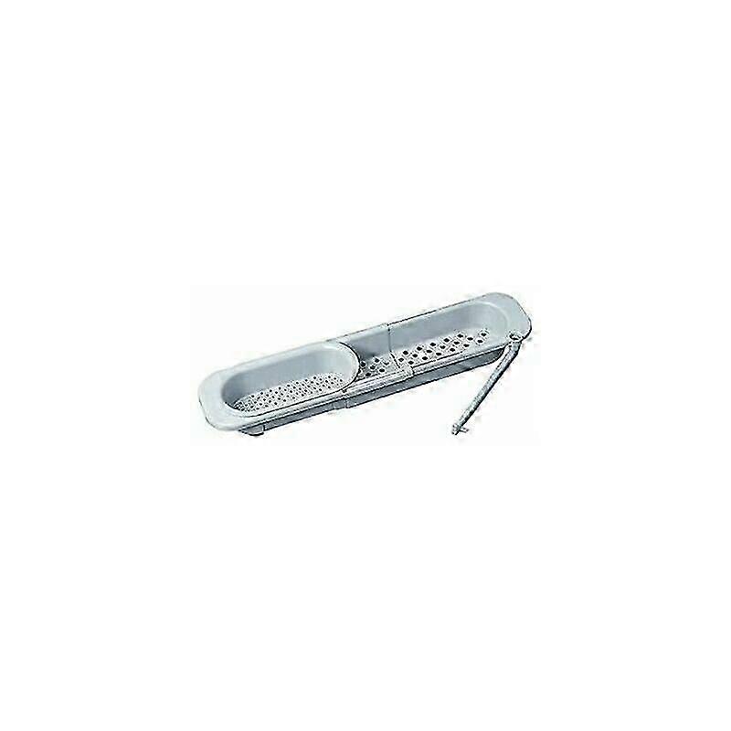 Storage Rack Telescopic Filter Rack Sink Drain Rack (Blue Gray)