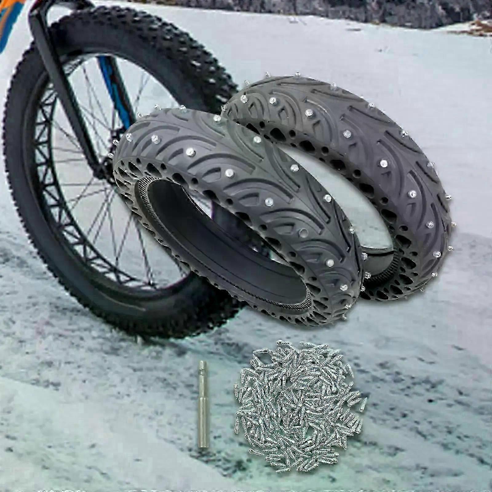 100x Tire Spikes Anti-Ice Snow Tire Spikes Fit For Scooter Motorc...