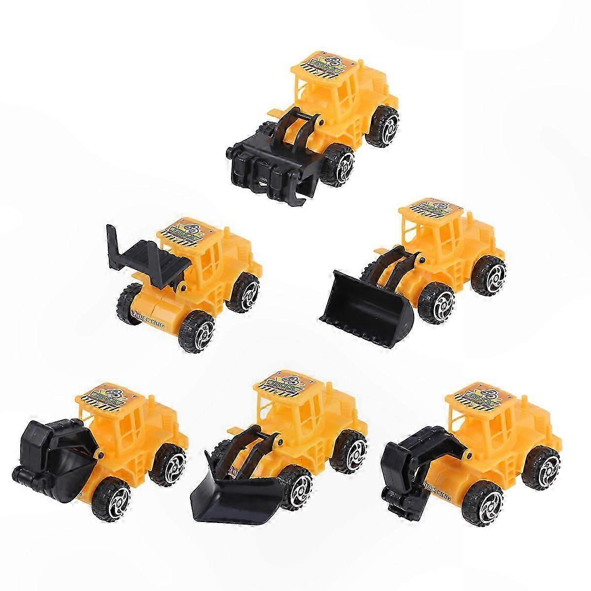 Mini Construction Vehicle Toy Set Pull Back Trucks for Kid's