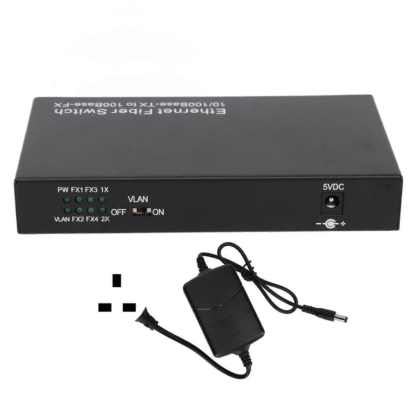 Ethernet Optisch 6 Ports 10 100Mbps RX1550 Tx1310nm LED-Anzeige Ethernet Fast Switch für das Netzwerk