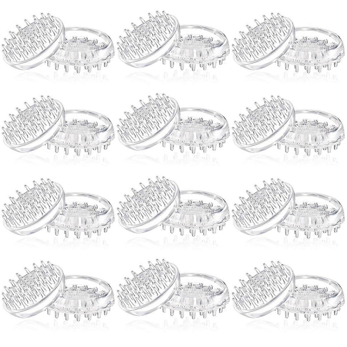 24 Pieces Carpet Protectors Spiked Caster Cups for Furniture Legs