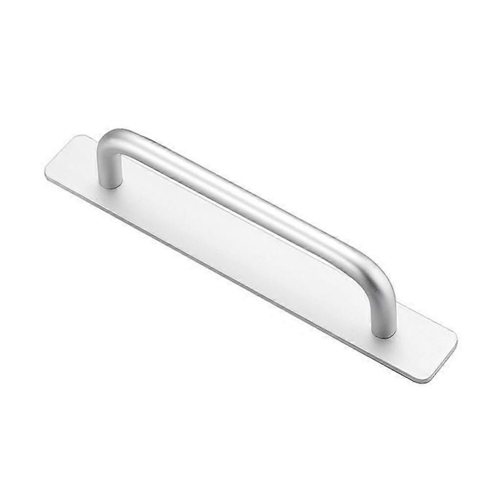 Self Stick Cabinet Drawer Handles Pulls Aluminum Alloy Drawer Push Pull Handles Punch Free Adhesive Handle for Kitchen Cabinet Drawer Window Sliding C