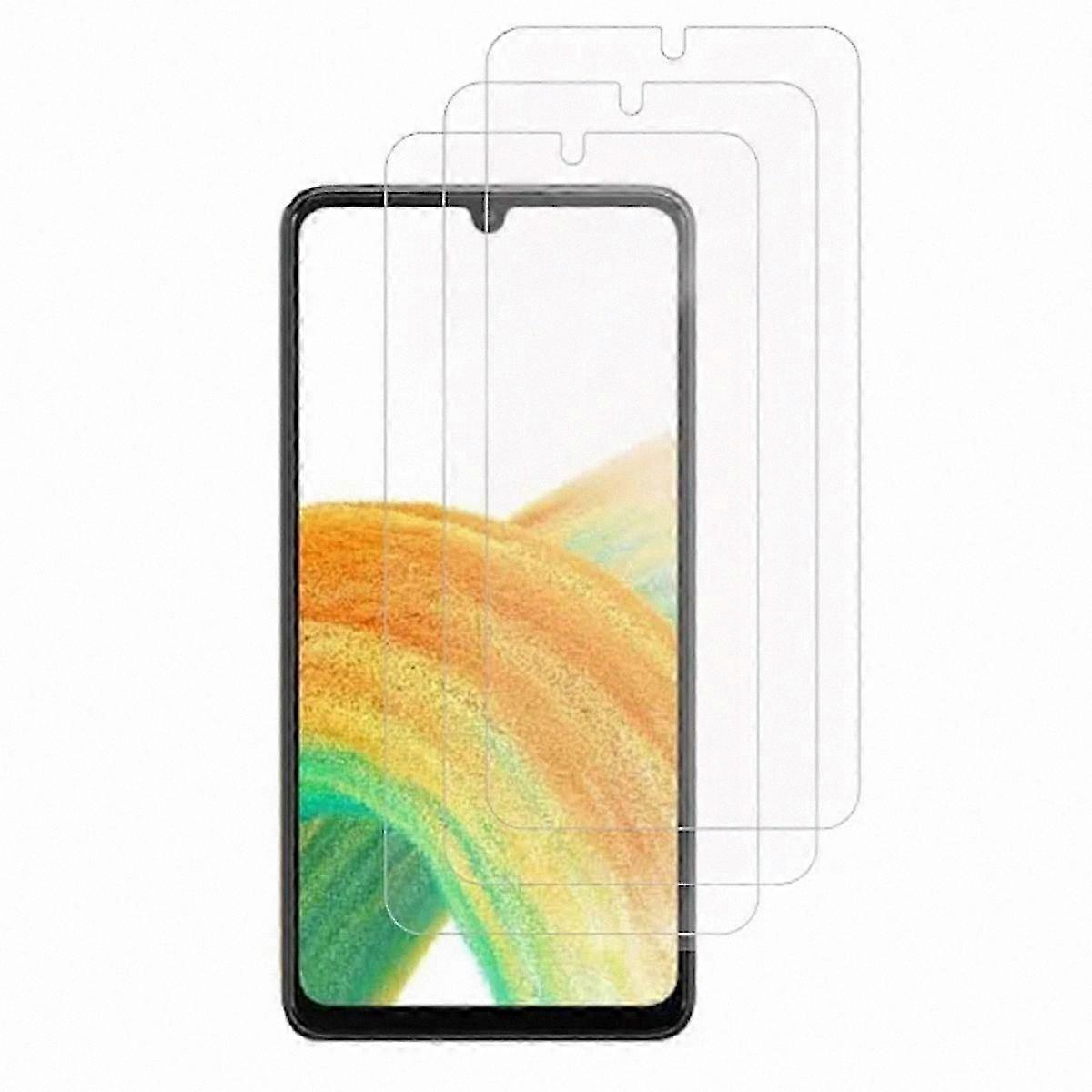 Crystal Clear Tempered Glass Screen Protector 3-Pack for A16 5G Anti-Scratch Defense Solution