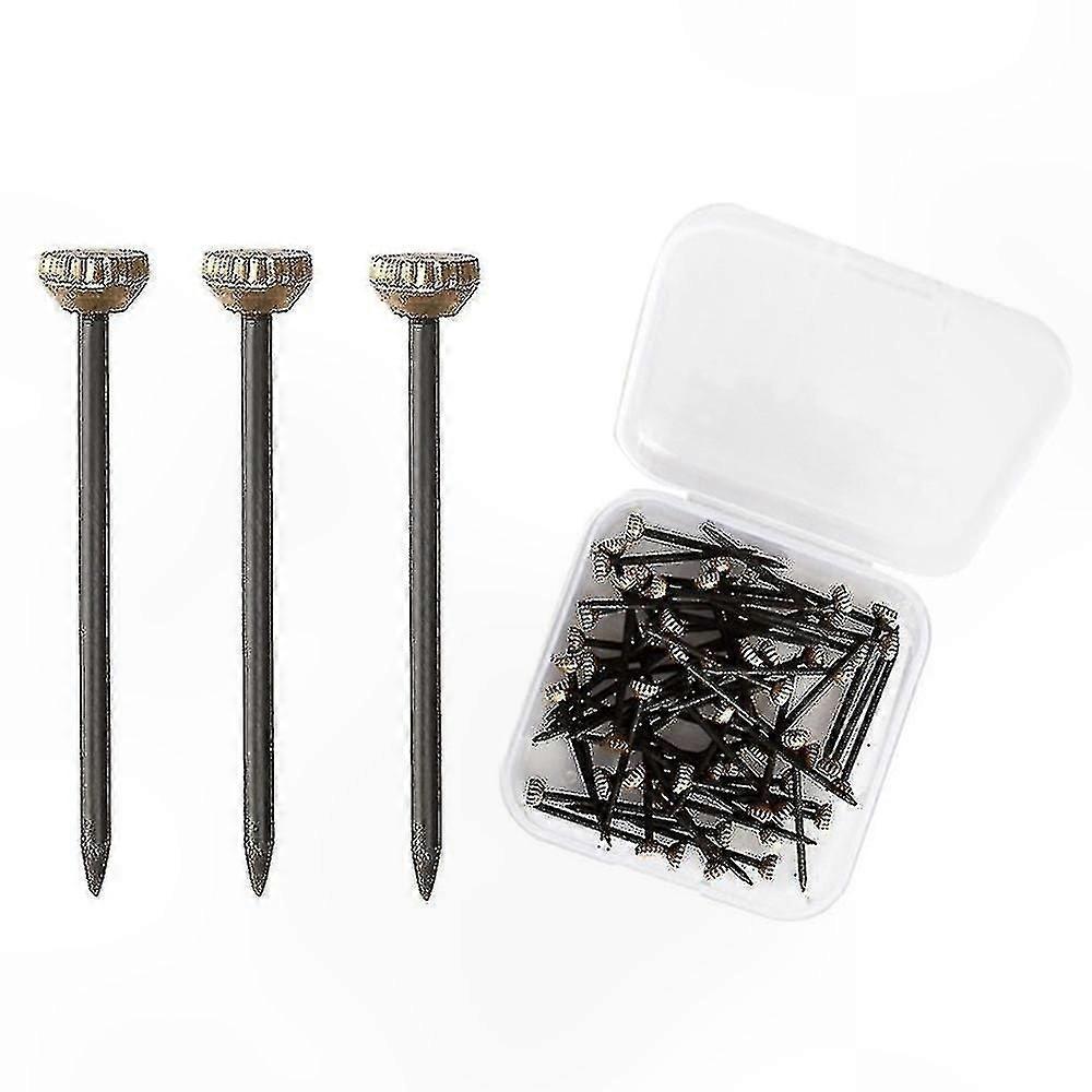 Black Copper Spot Nails for Picture Hanging, 150 Count