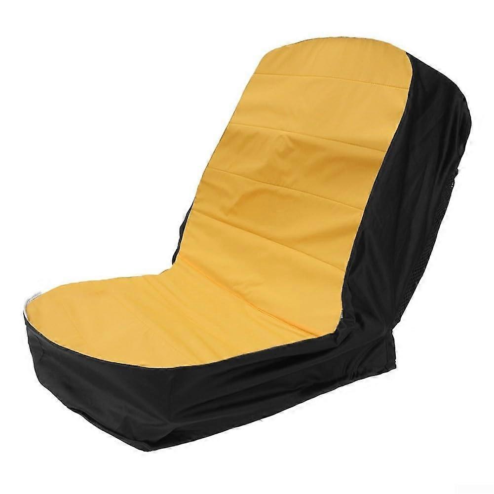 Tractor Cover With Pockets For Lawn Mowers Weather Resistant Heavy Duty Use Yellow