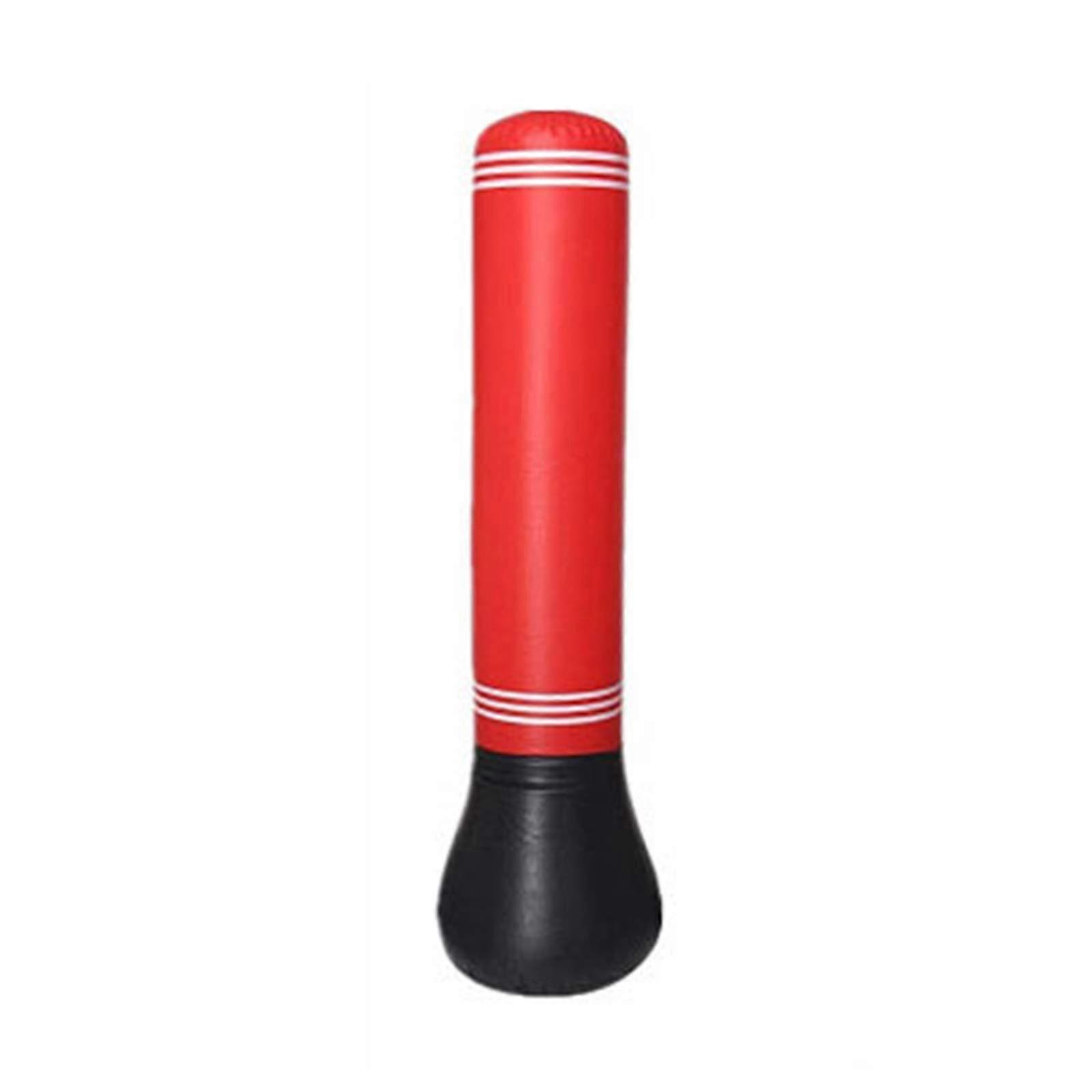 Boxing Punch Bag Inflatable Standing 150cm, For Teens And Adults, LowImpact Home Gym Target With Pump, Red