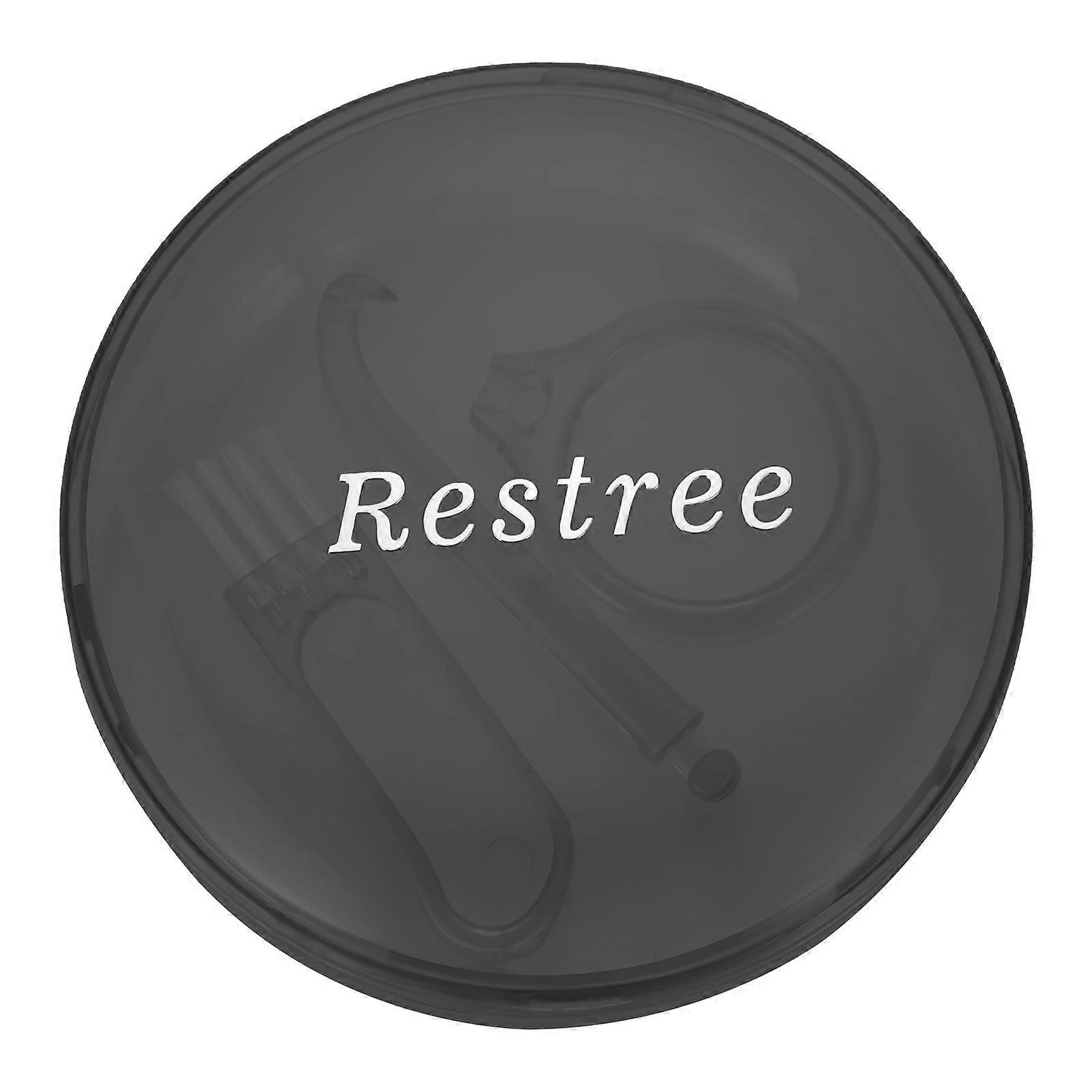 Portable Denture Case with Antiscratch Design for Everyday Use Black ABS Material 1 Set