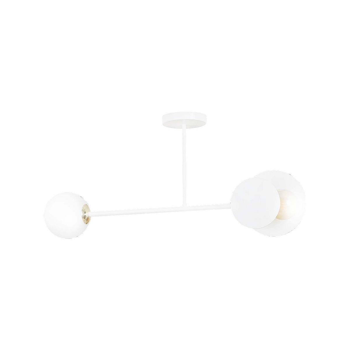 Minerva Plafondlamp, Wit, Staal, 80x40x15 cm