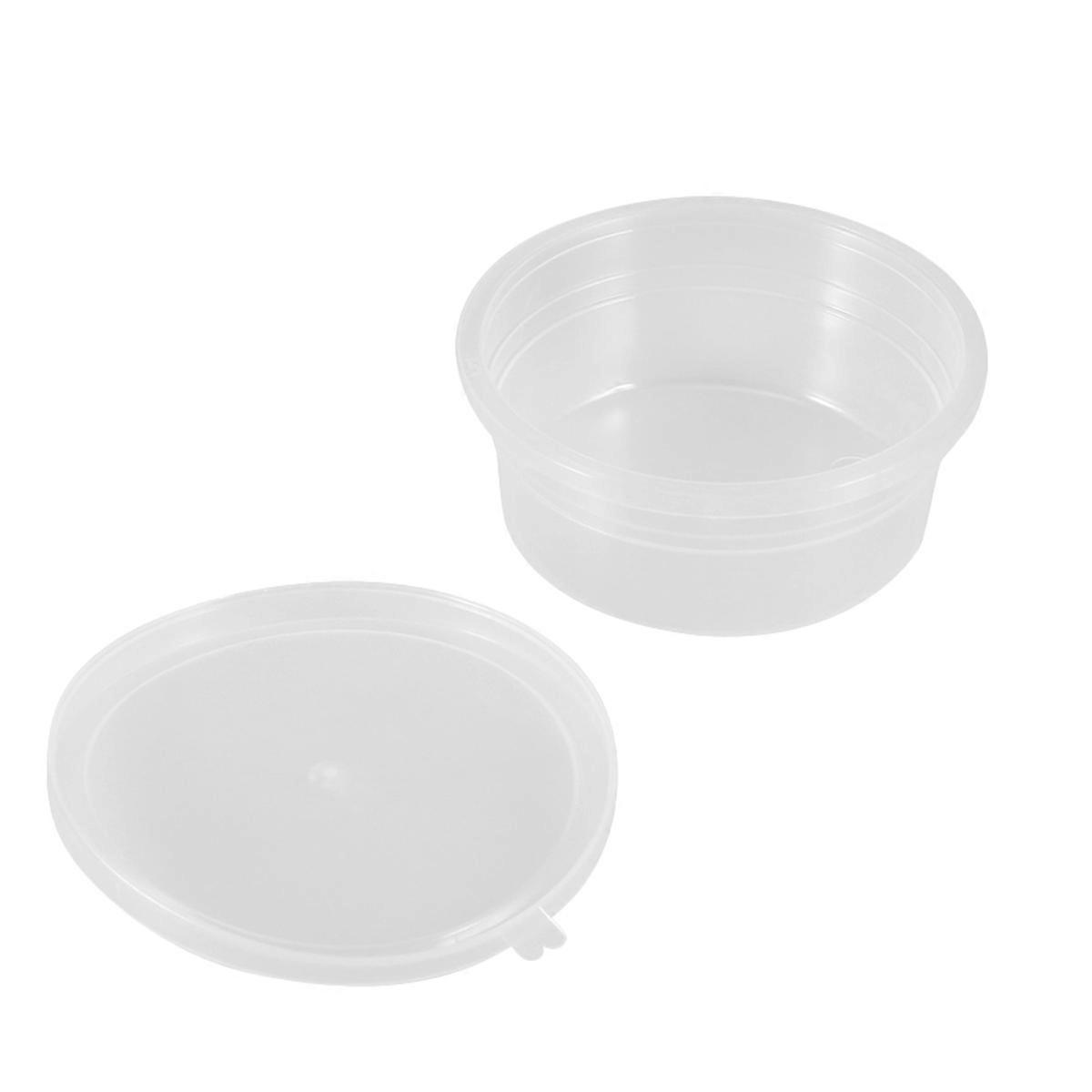 50Pcs Multi-Function Plastic Storage Cases Round For Craft Enthusiasts DIY Projects And Home Owners Transparent