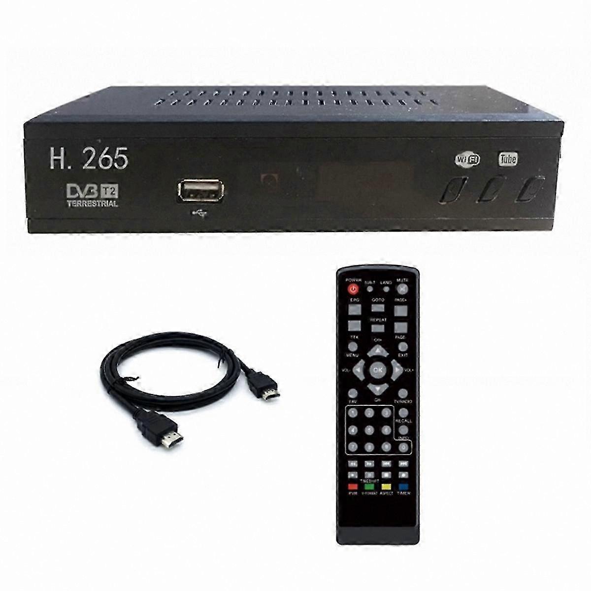 1080P HD USB Digital TV Tuner Decoder for Terrestrial Broadcasting Reception EU Plug