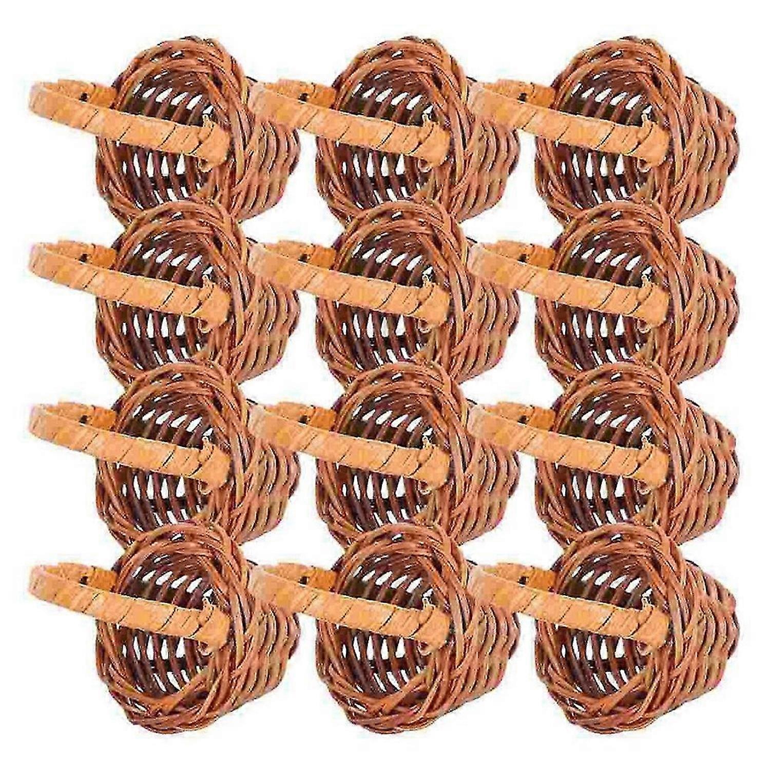 Mini Woven Baskets Miniature Flower Baskets Miniature Flower Baskets Small Easter Candy Gift Baskets